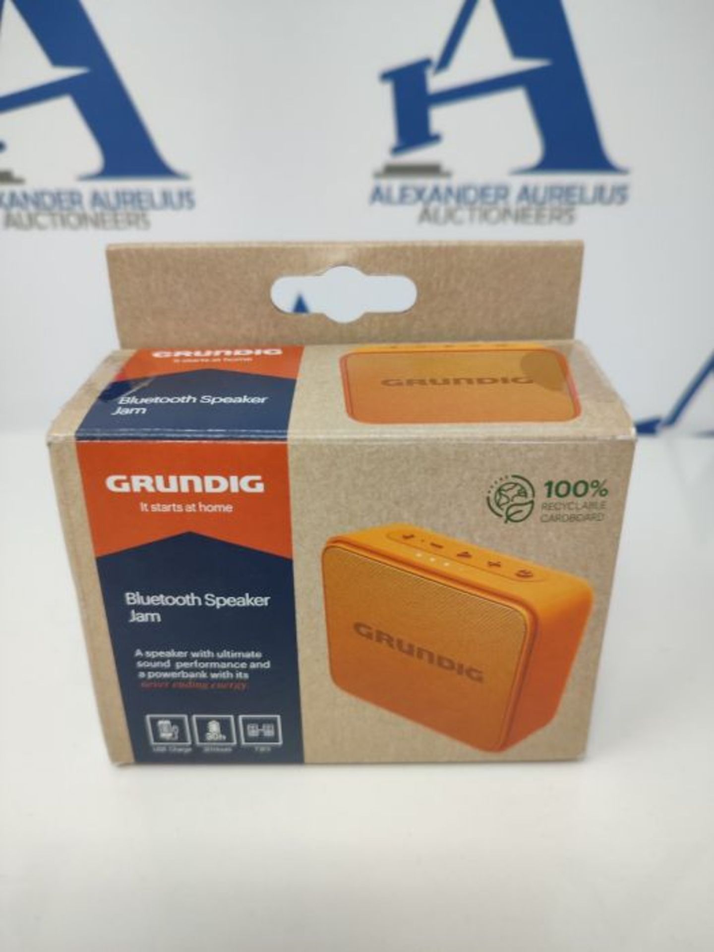 Grundig GBT Jam Orange - Bluetooth Lautsprecher, 30 Meter Reichweite, mehr als 30 Std. - Image 2 of 3