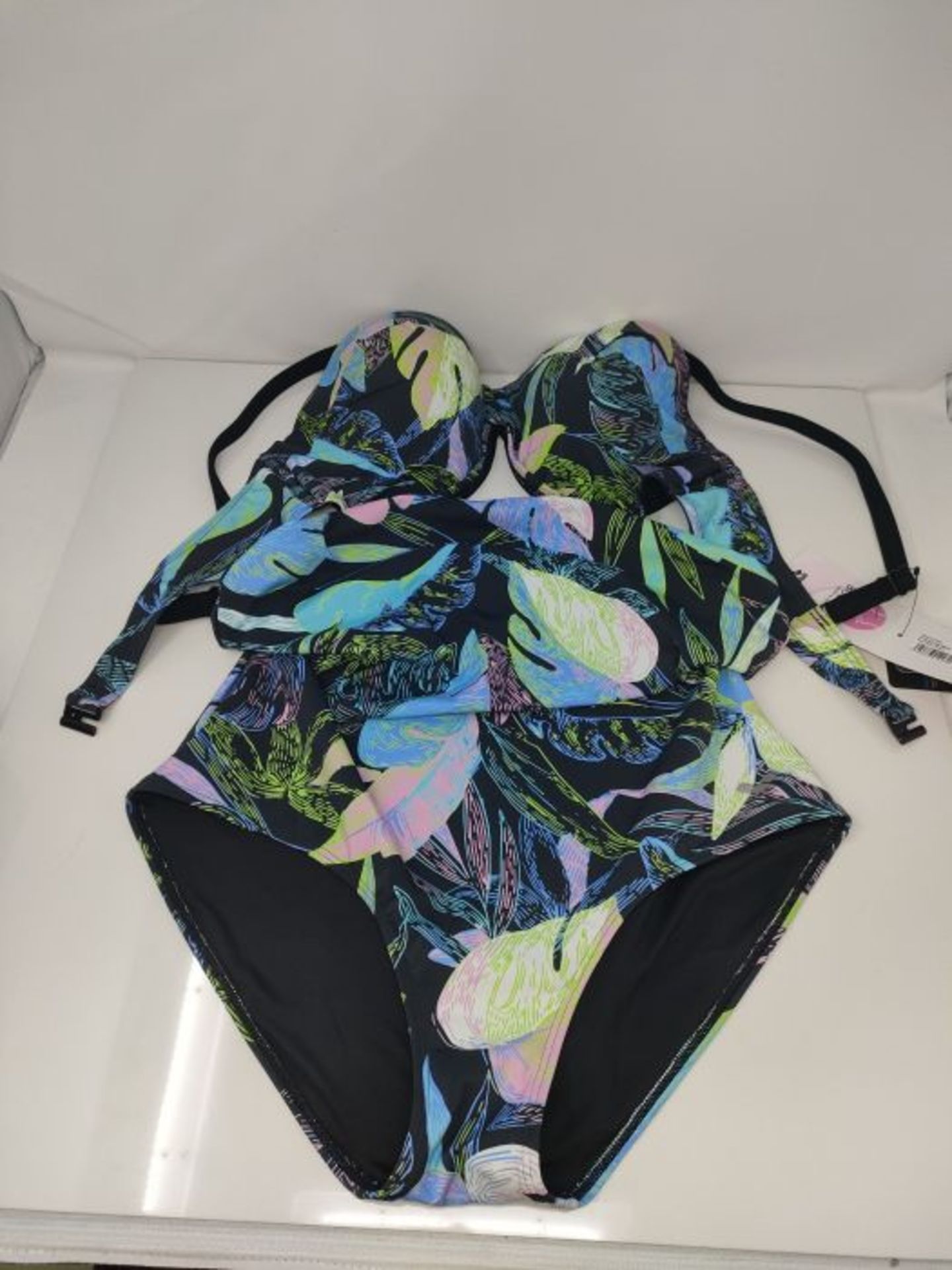 RRP £65.00 ARENA Damen Cecilia Two Piece Swimsuit, Black Multi-black, 46 EU - Image 2 of 3
