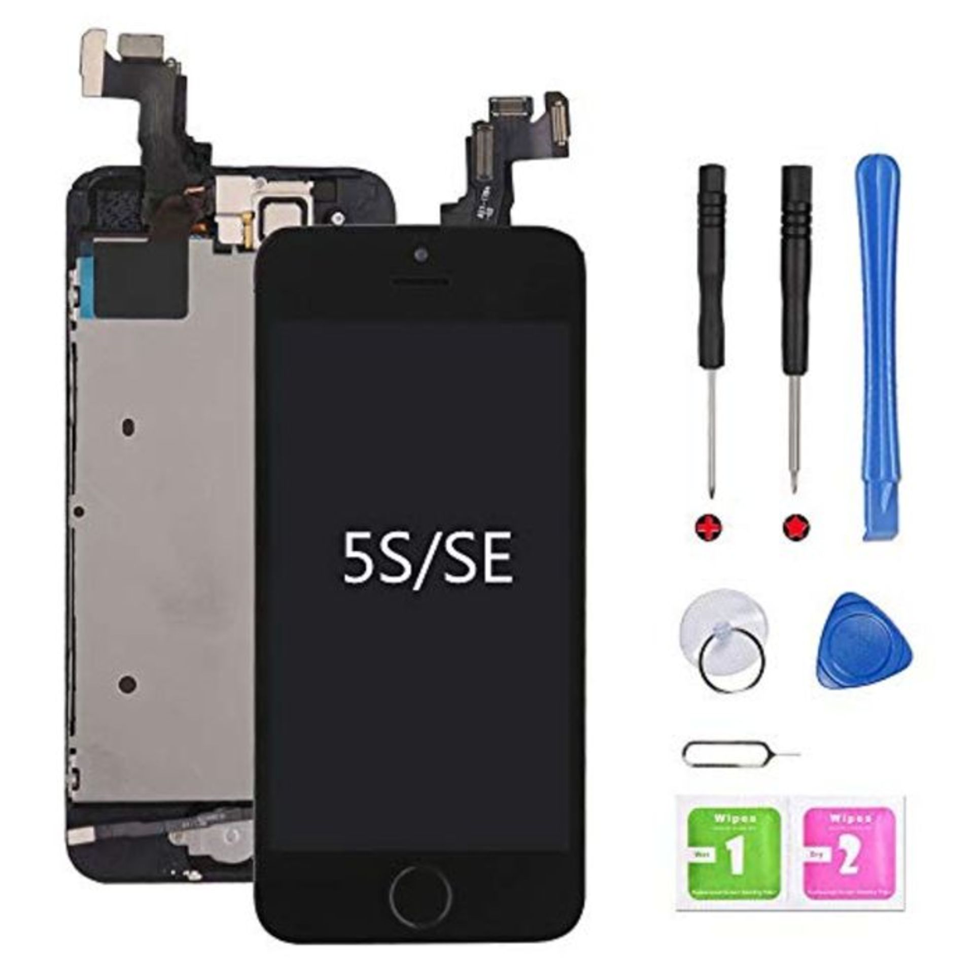 for iPhone 5s/SE Screen Replacement Touch Display LCD Digitizer Assembly With Front Fa