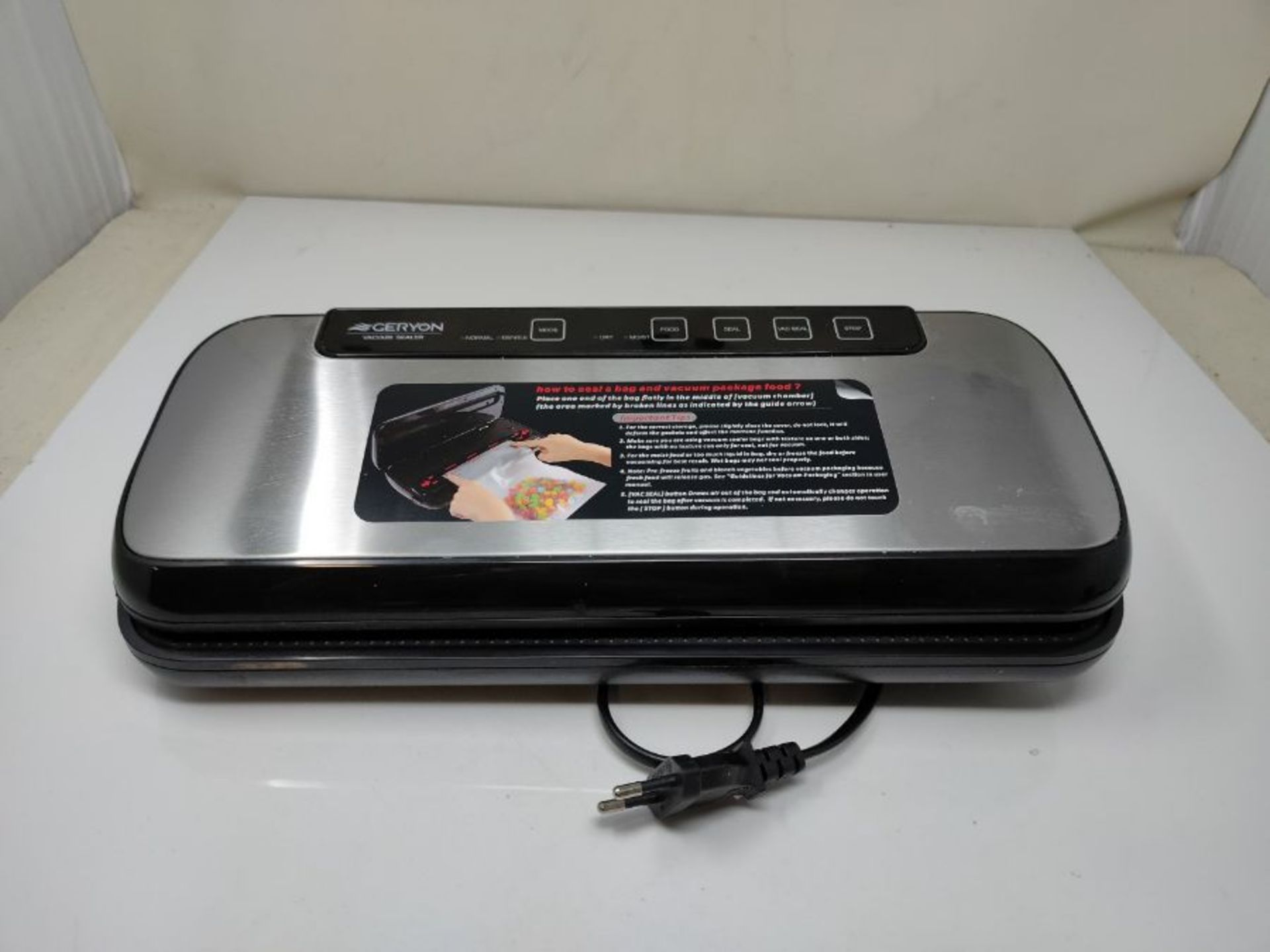 GERYON Vacuum Sealer| Automatic Food Sealer Machine with Starter Kit of Saver Roll| Ba - Image 3 of 3