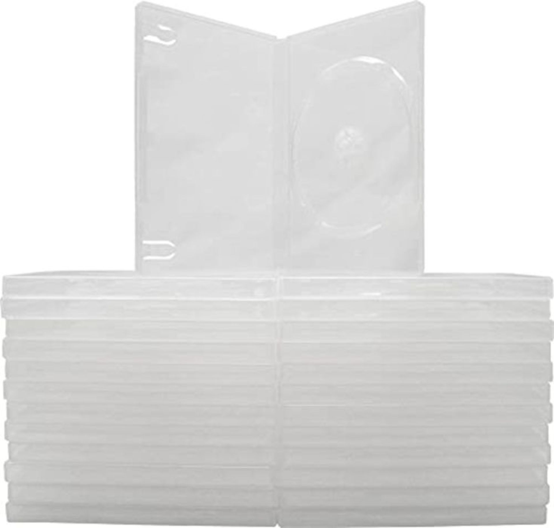 25 Empty Standard Clear Replacement Boxes / Cases for Single DVD Movies #DVBR14CL