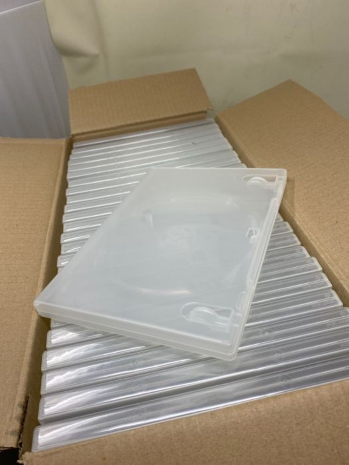 25 Empty Standard Clear Replacement Boxes / Cases for Single DVD Movies #DVBR14CL - Image 2 of 2