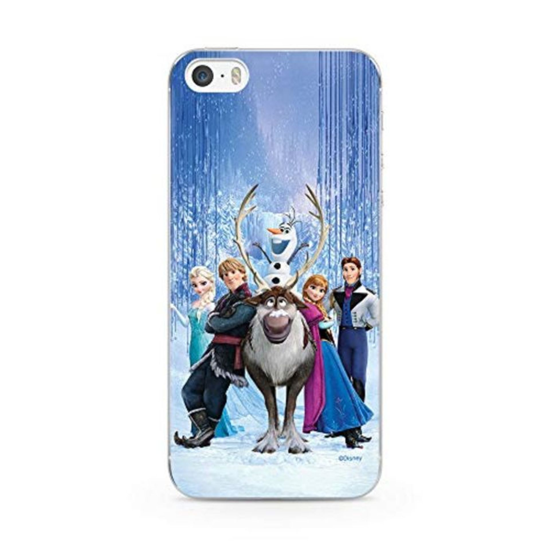 ERT GROUP Disney Frozen TPU Case for iPhone 5, iPhone 5S, iPhone SE, Liquid Silicone C