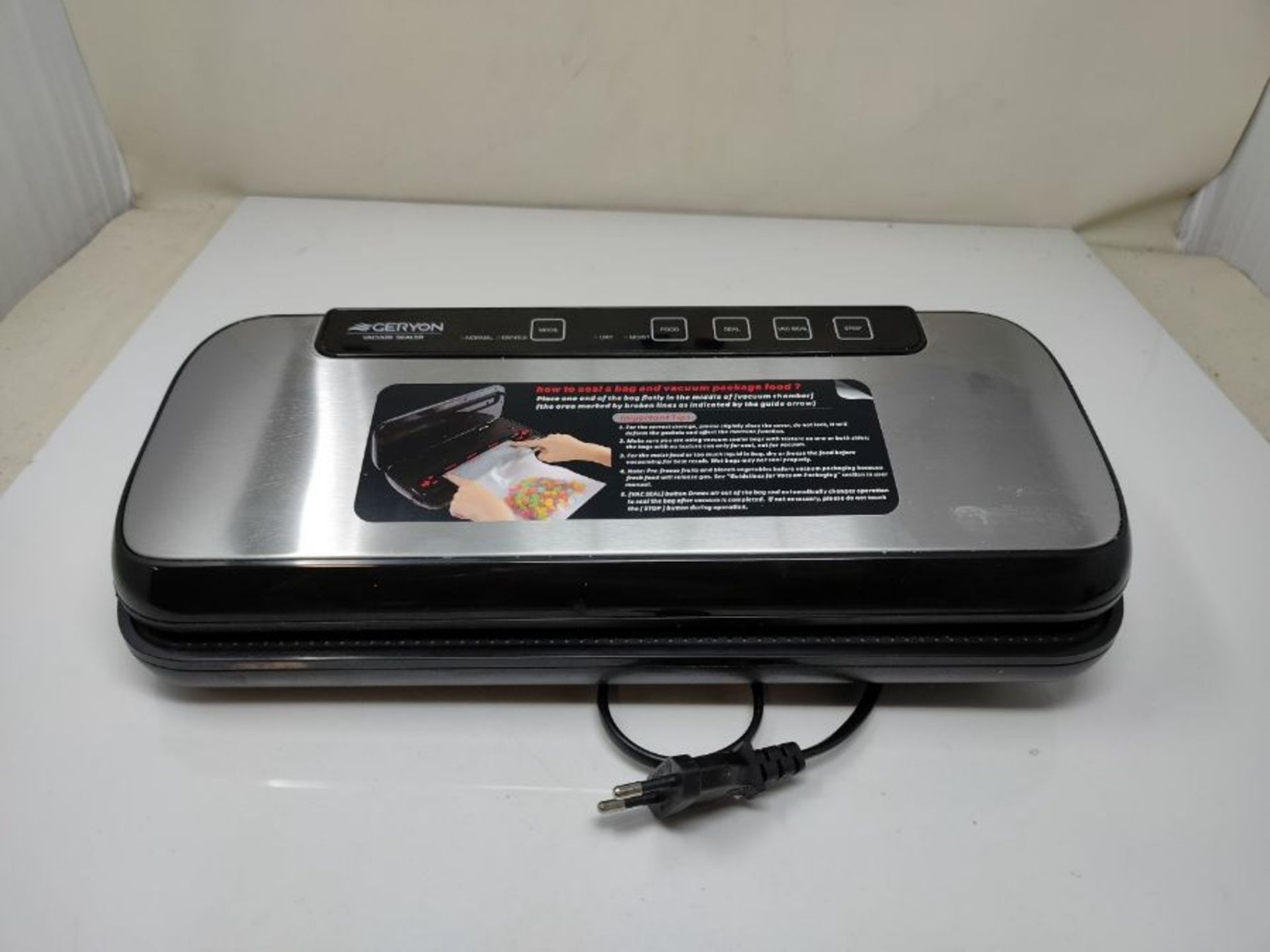 GERYON Vacuum Sealer| Automatic Food Sealer Machine with Starter Kit of Saver Roll| Ba - Image 2 of 3