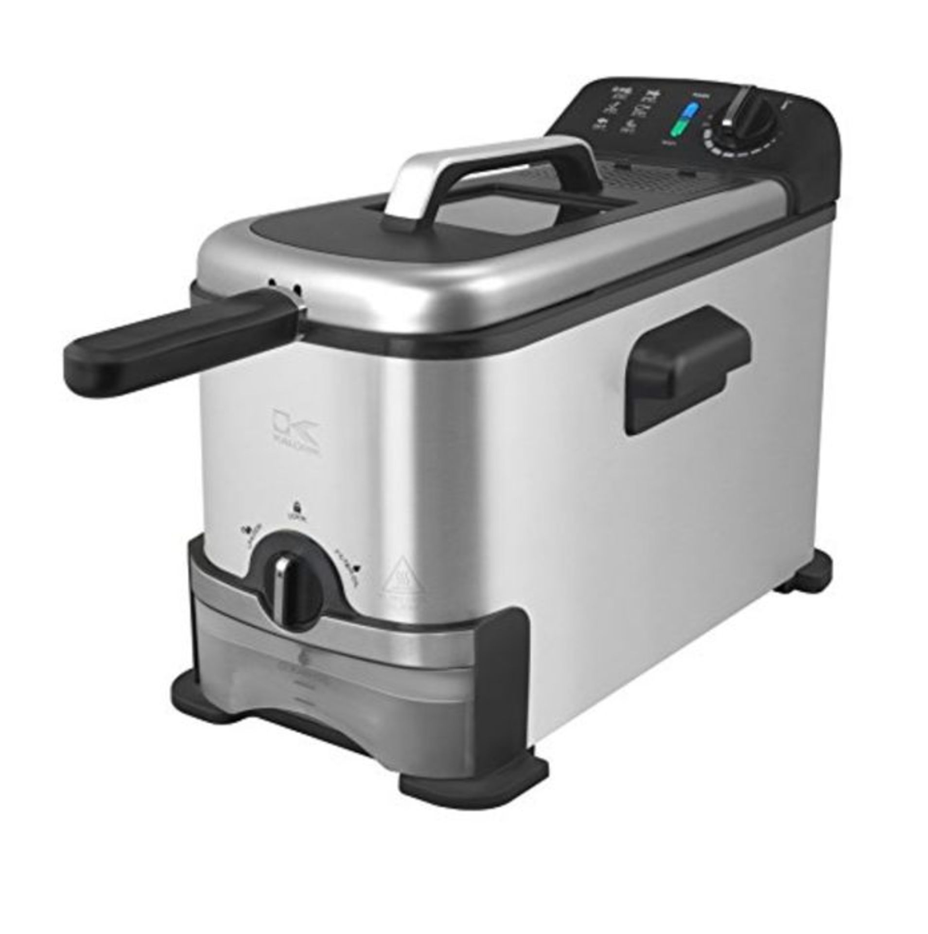 RRP £81.00 Team Kalorik 3 Litre Electric Fryer with Oil Filtration System, 2000W, Removable Conta