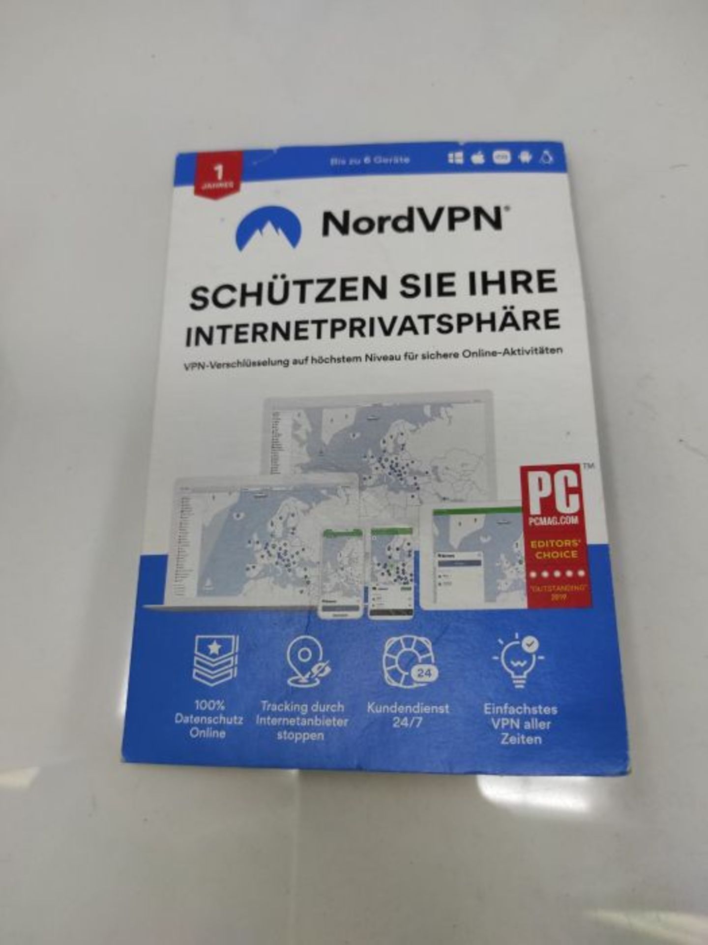 RRP £51.00 NordVPN, VPN Software fÃ¼r 1 Jahr und 6 GerÃ¤te, maximaler Datenschutz & Internet