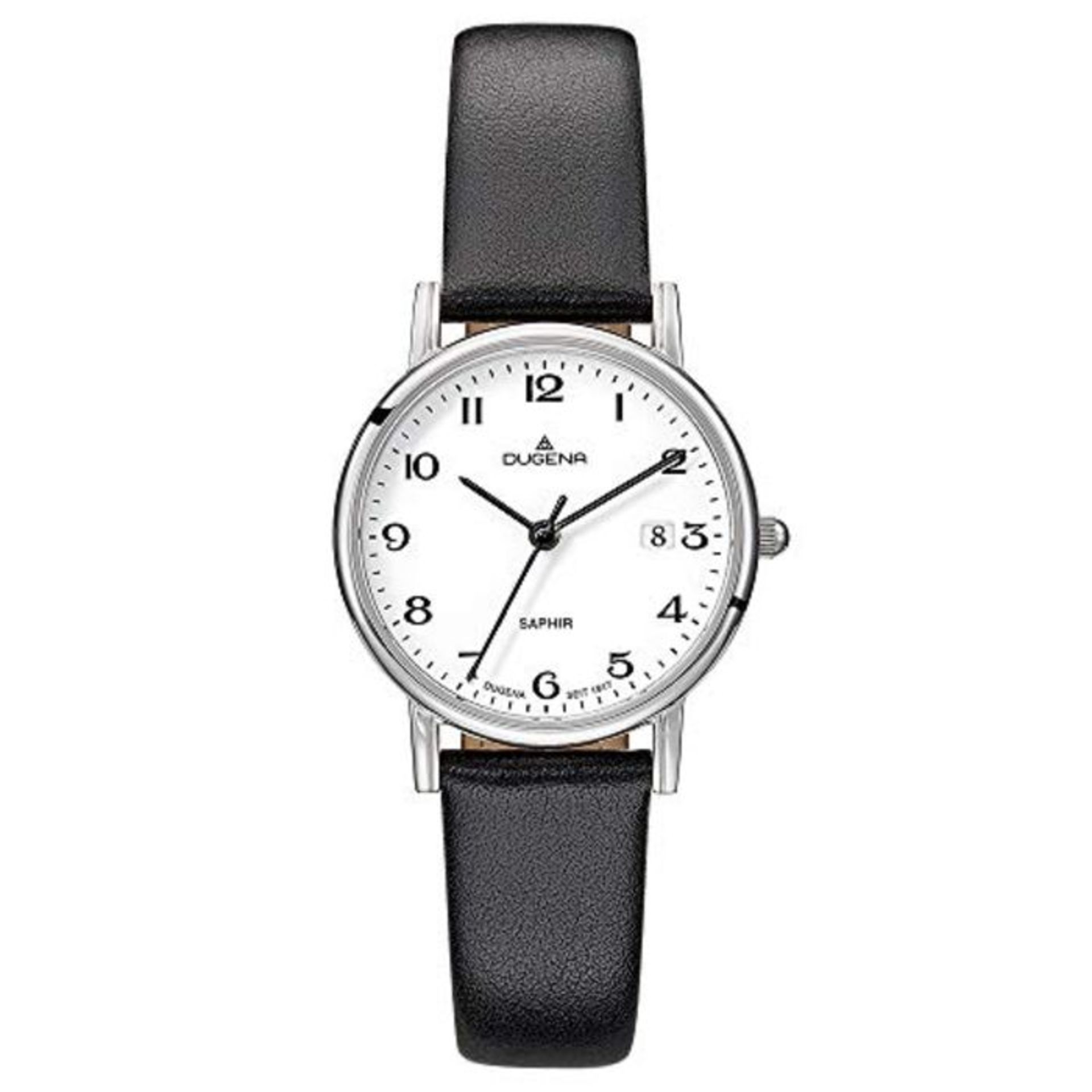 RRP £85.00 DUGENA Damen-Armbanduhr 4460728 Zenit, Quarz, weiÃxes Zifferblatt, EdelstahlgehÃ¤u