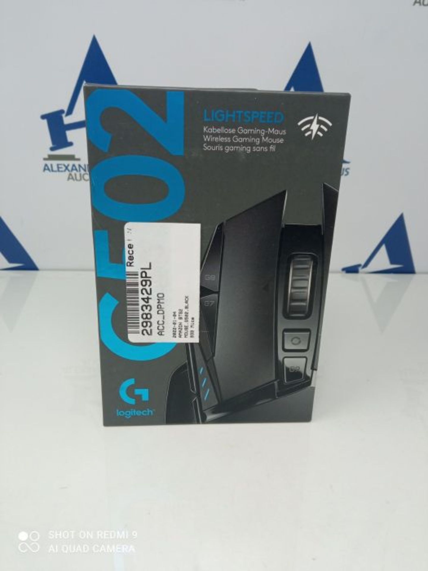RRP £99.00 Logitech G502 LIGHTSPEED kabellose Gaming-Maus mit HERO 25K DPI Sensor, Wireless Verbi - Image 2 of 3
