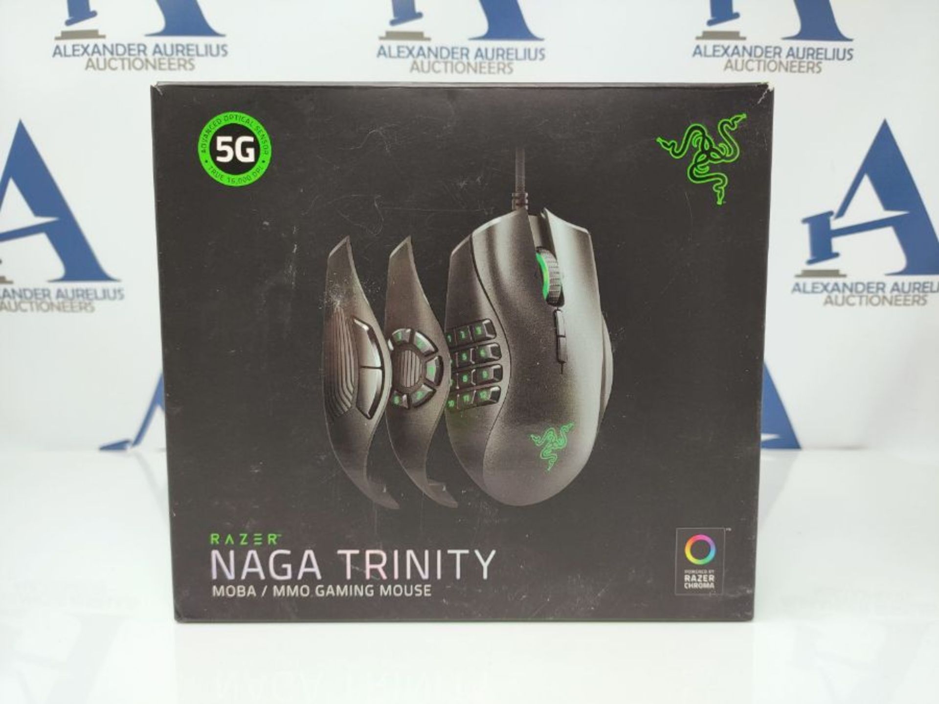 RRP £83.00 Razer Naga Trinity - Modular Wired Gaming Mouse (3 Interchangeable Side Plates, 16,000 - Image 2 of 3