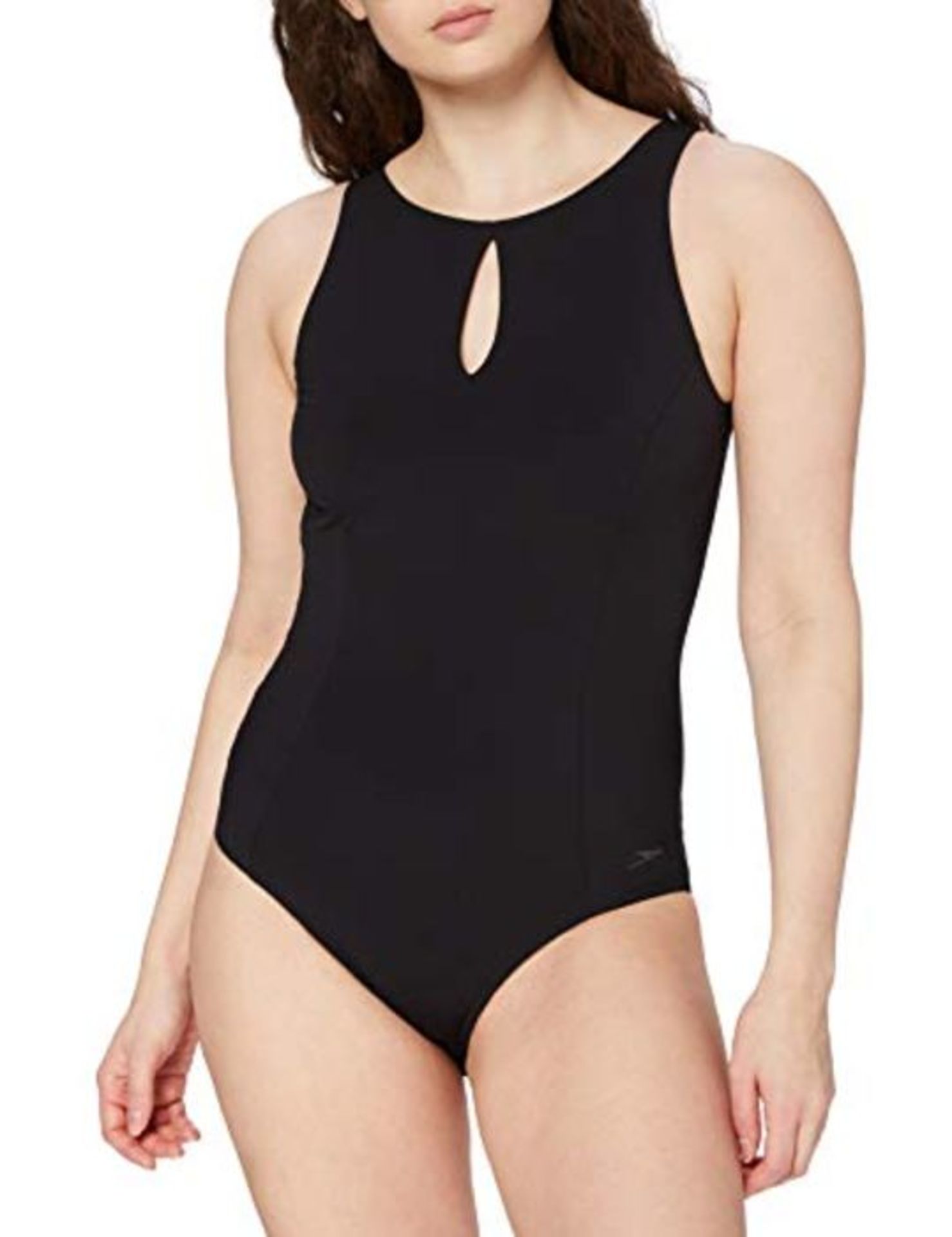 RRP £63.00 Speedo Vivashine, Women's Swimsuit, Black, Size 34
