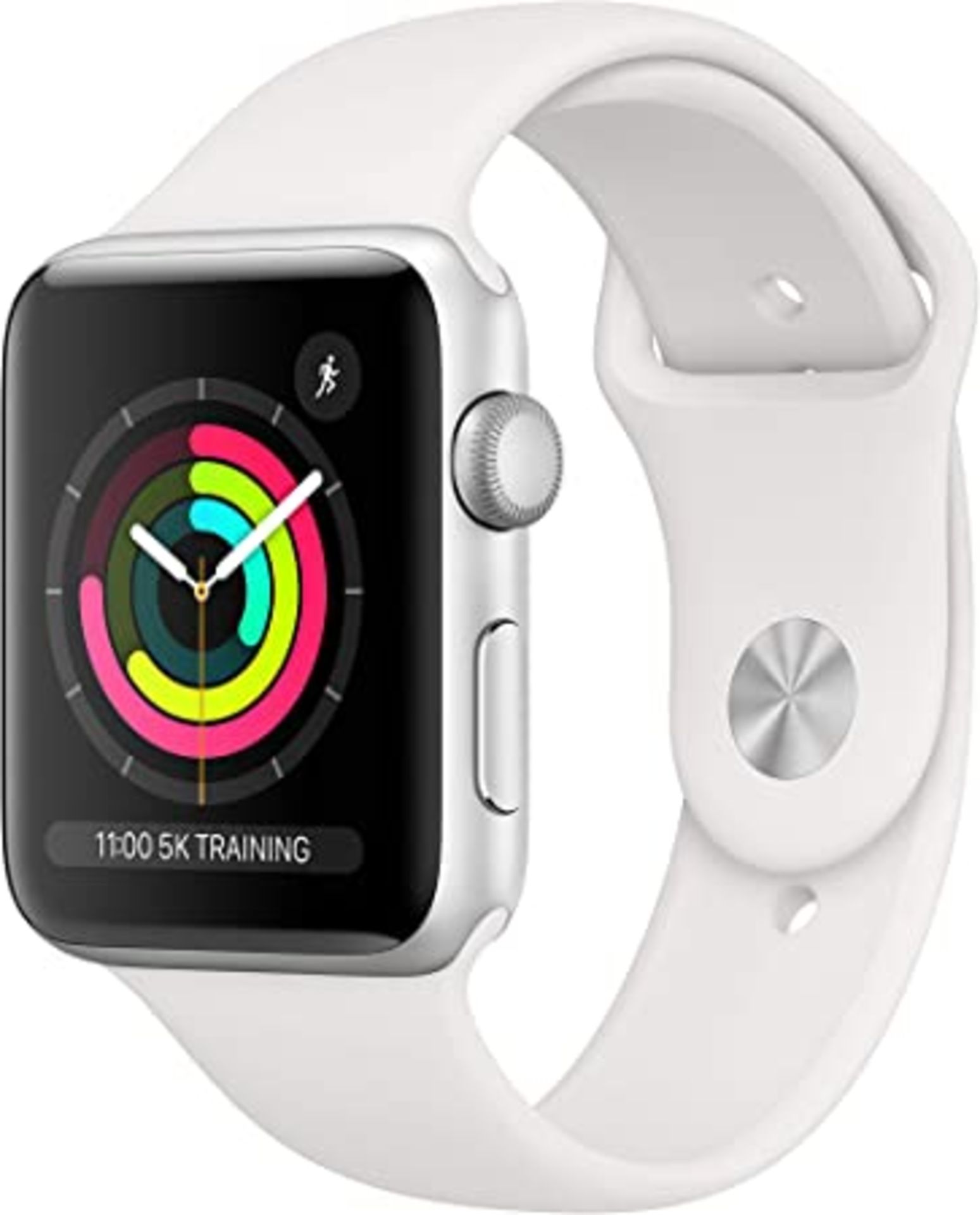 RRP £208.00 Apple Watch Series 3 (GPS, 42mm) - Space Grey Aluminum Case with Black Sport Band