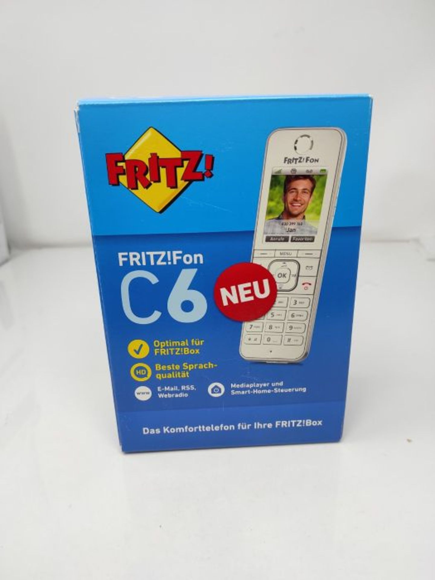 RRP £68.00 AVM FRITZ!Fon C6 DECT-Komforttelefon (hochwertiges Farbdisplay, HD-Telefonie, Internet - Image 2 of 3