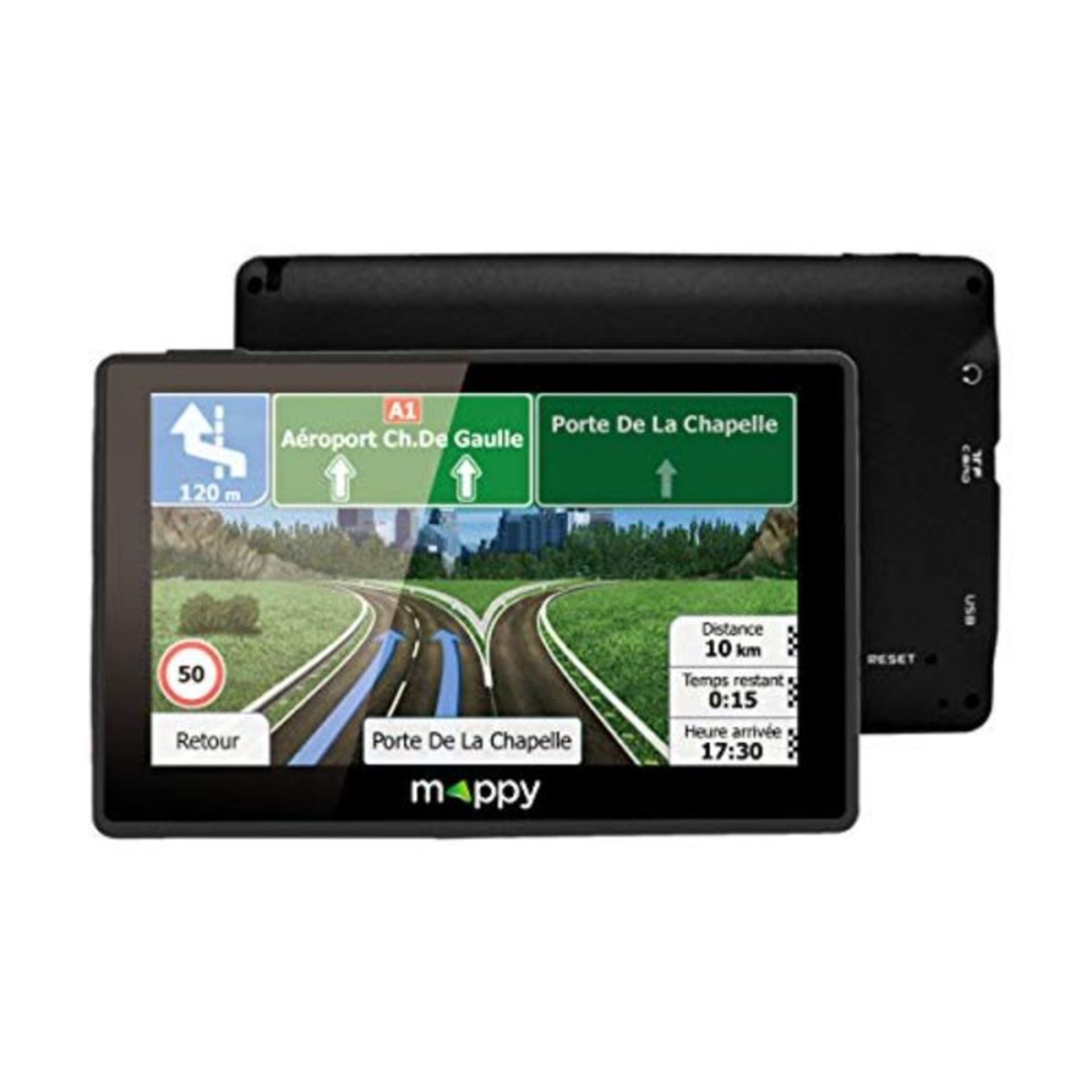 RRP £70.00 GPS voiture 4 Pouces - GPS Iti E438T (Écran : 4,3 Pouces - 24 Pays - Mise à jour gra