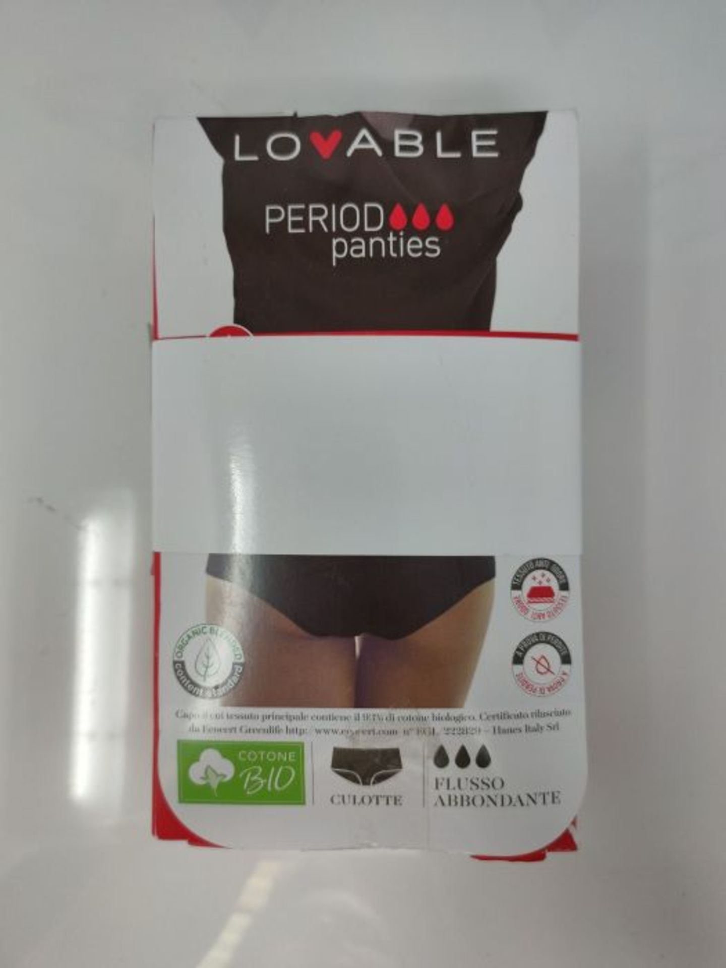 Lovable Women's Period Panties Underwear, Nero, L (Pack of 2) - Image 2 of 3