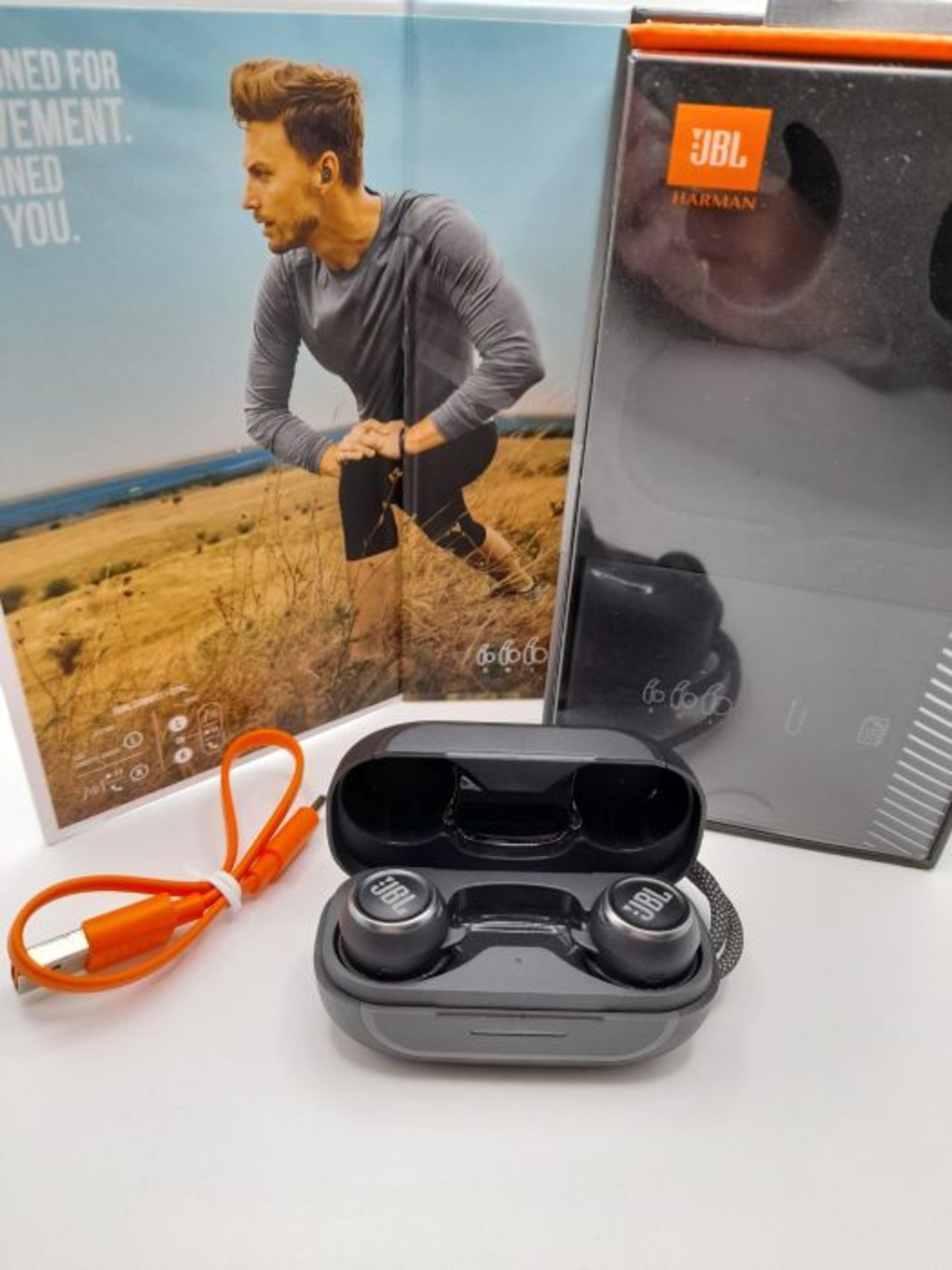 RRP £126.00 JBL Reflect Mini NC TWS - Small waterproof sports in-ear headphones with Bluetooth, wi - Image 2 of 3