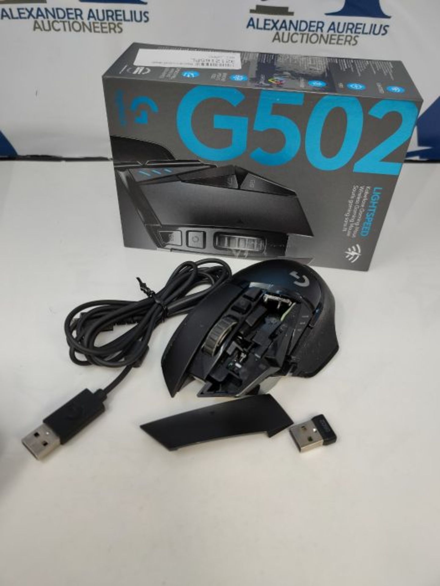 RRP £83.00 Logitech G502 LIGHTSPEED kabellose Gaming-Maus mit HERO 25K DPI Sensor, Wireless Verbi - Image 3 of 3
