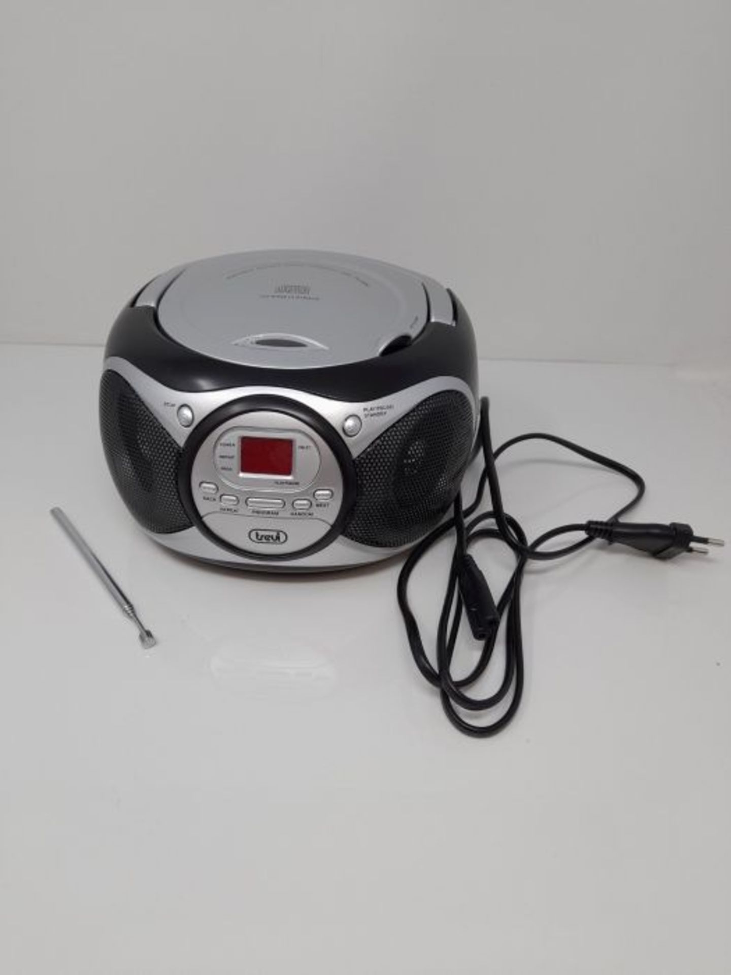 RRP £51.00 Trevi CD 512 Portable CD Player with Radio and Aux-in - Image 2 of 3