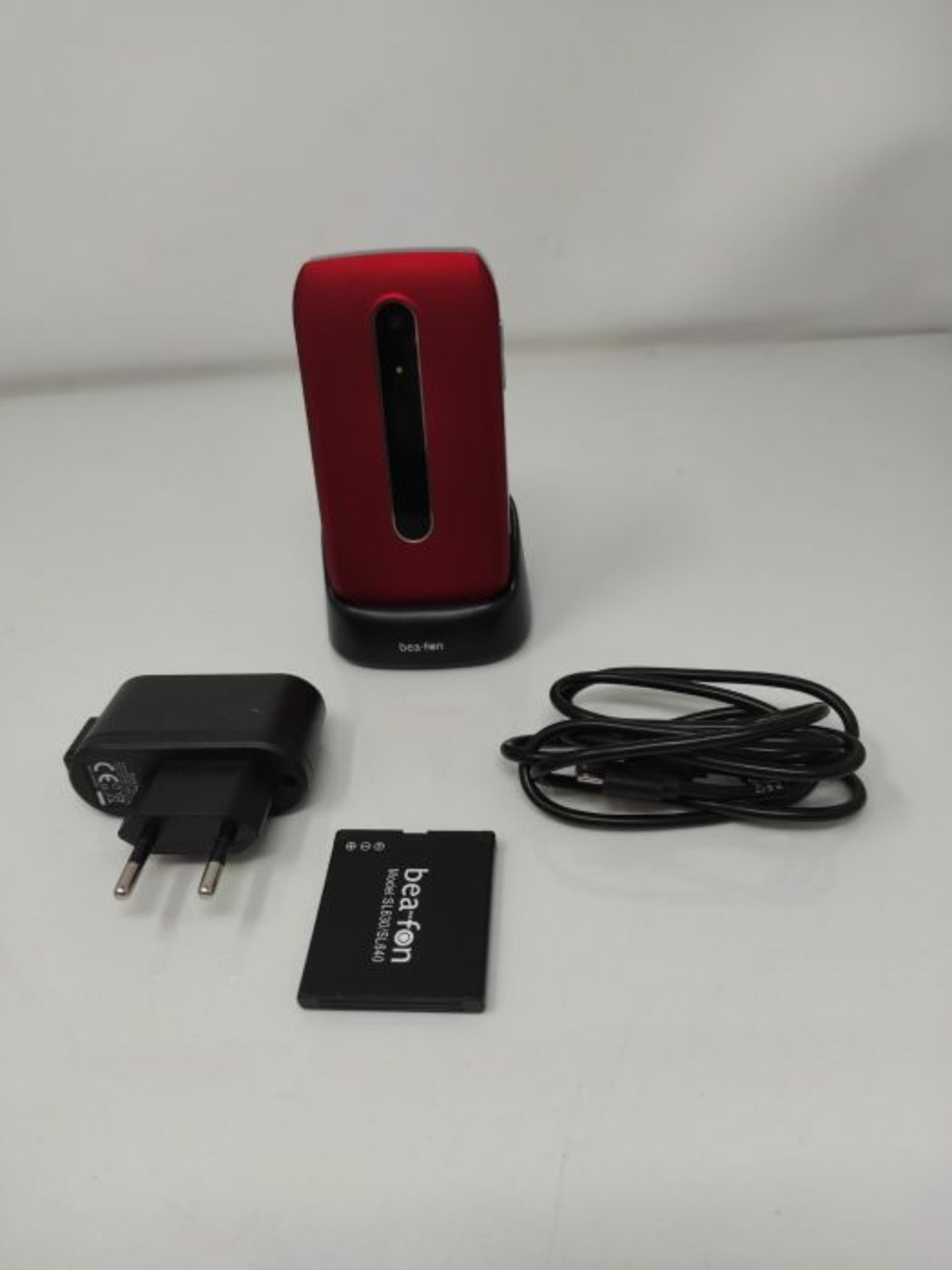 RRP £50.00 Beafon Handy im Klappdesign "SL630" (Bluetooth) Rot/Silber - Image 3 of 3