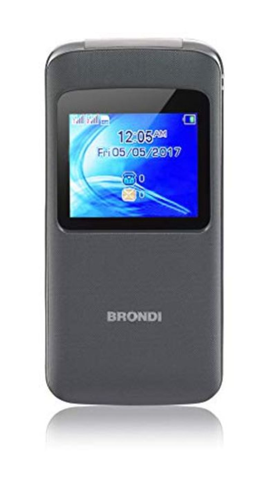 Brondi Window 1.77 "78 g Grey Feature of the phone - Mobile phone (Clamshell, Dual