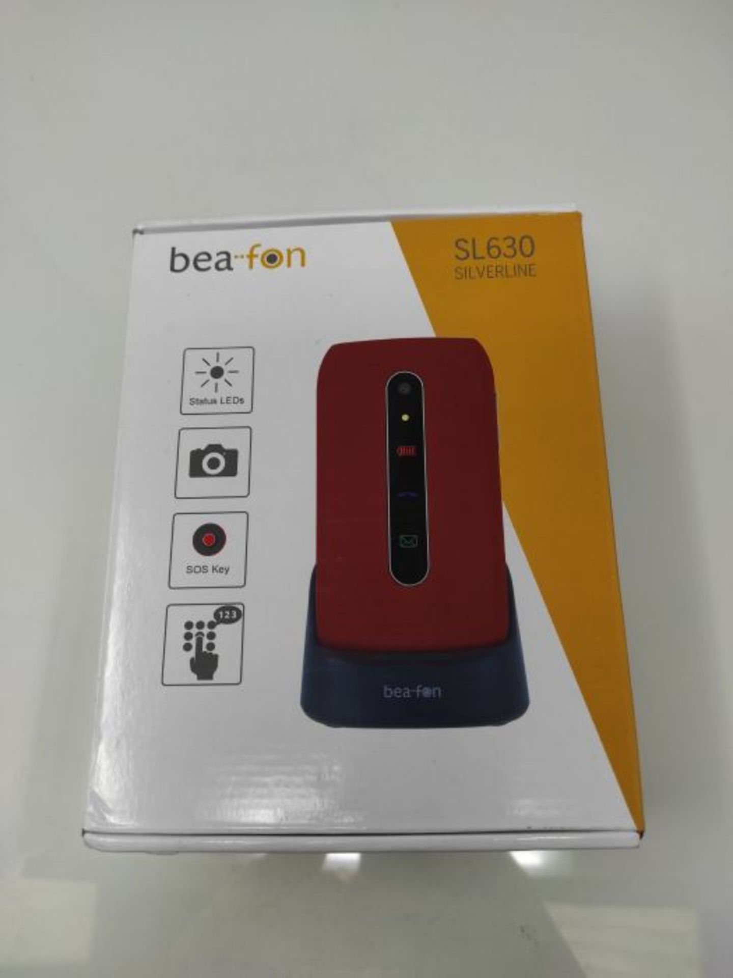 RRP £50.00 Beafon Handy im Klappdesign "SL630" (Bluetooth) Rot/Silber - Image 2 of 3