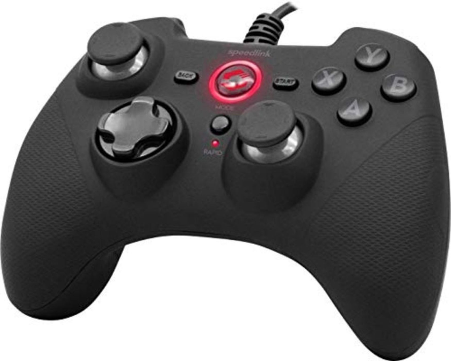 Speedlink RAIT Gamepad - wired gamepad with vibration function, for PC/PS3/Switch, bla