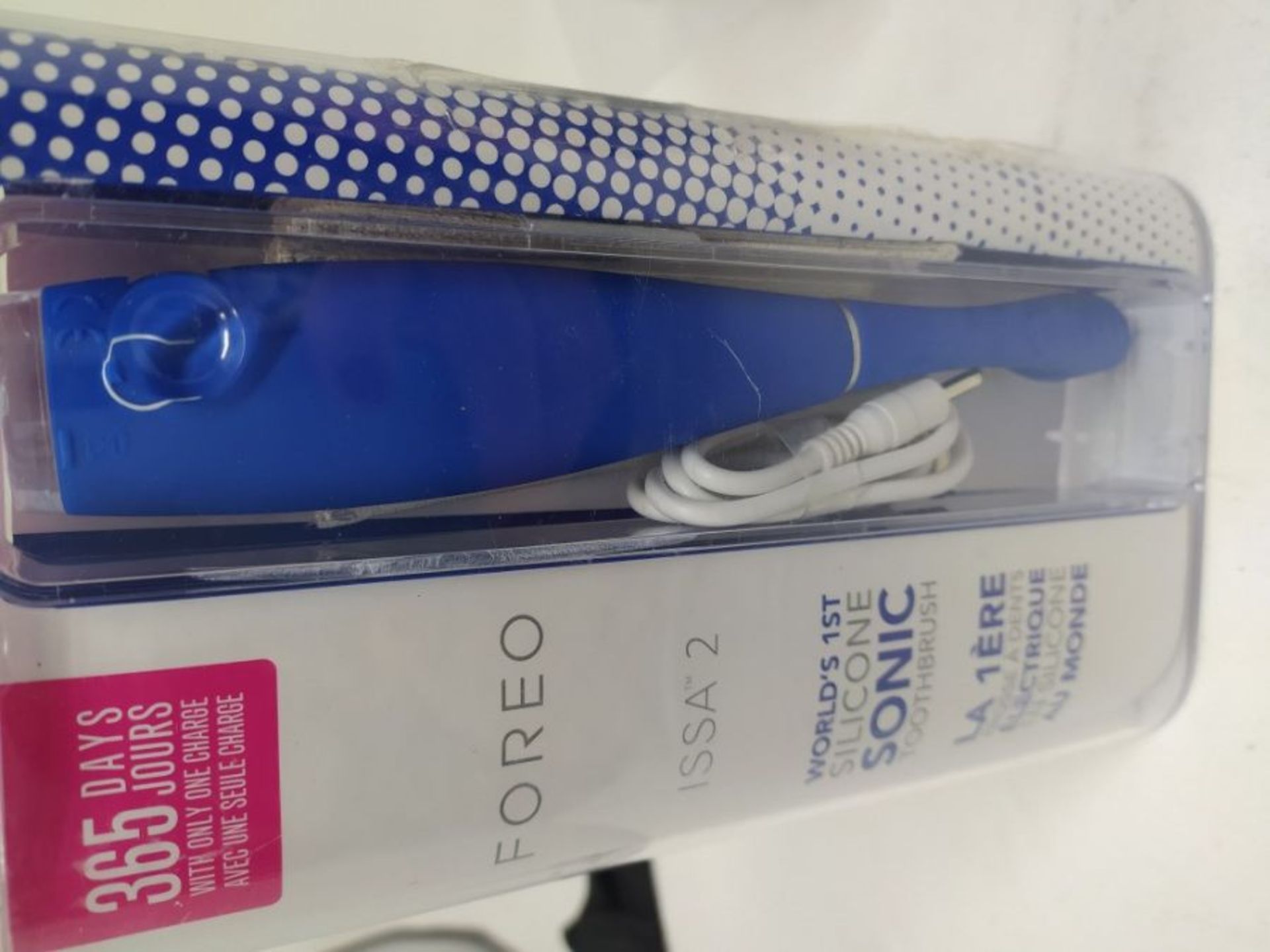 RRP £99.00 Foreo, ISSA2 Smart Sonic Electric Toothbrush, Cobalt Blue - Image 2 of 2