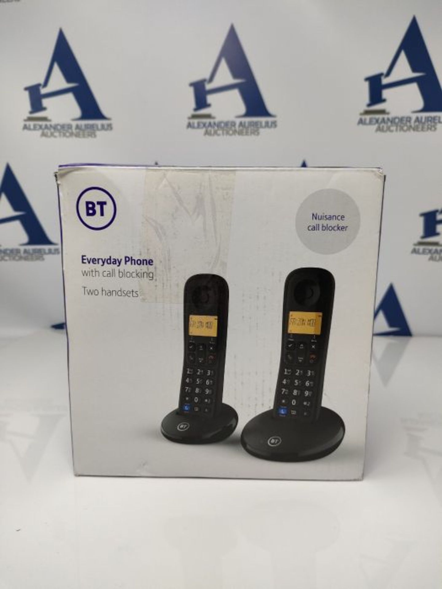 BT Everyday Cordless Home Phone with Basic Call Blocking, Twin Handset Pack - Image 2 of 3