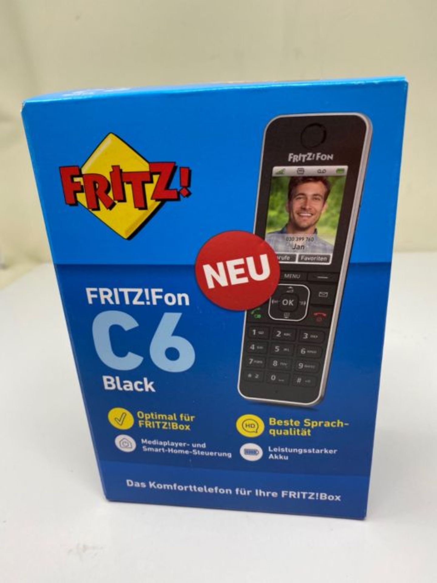 RRP £66.00 AVM Cordless Phone FRITZ!Fon C6 (20002964) BK - Image 2 of 3