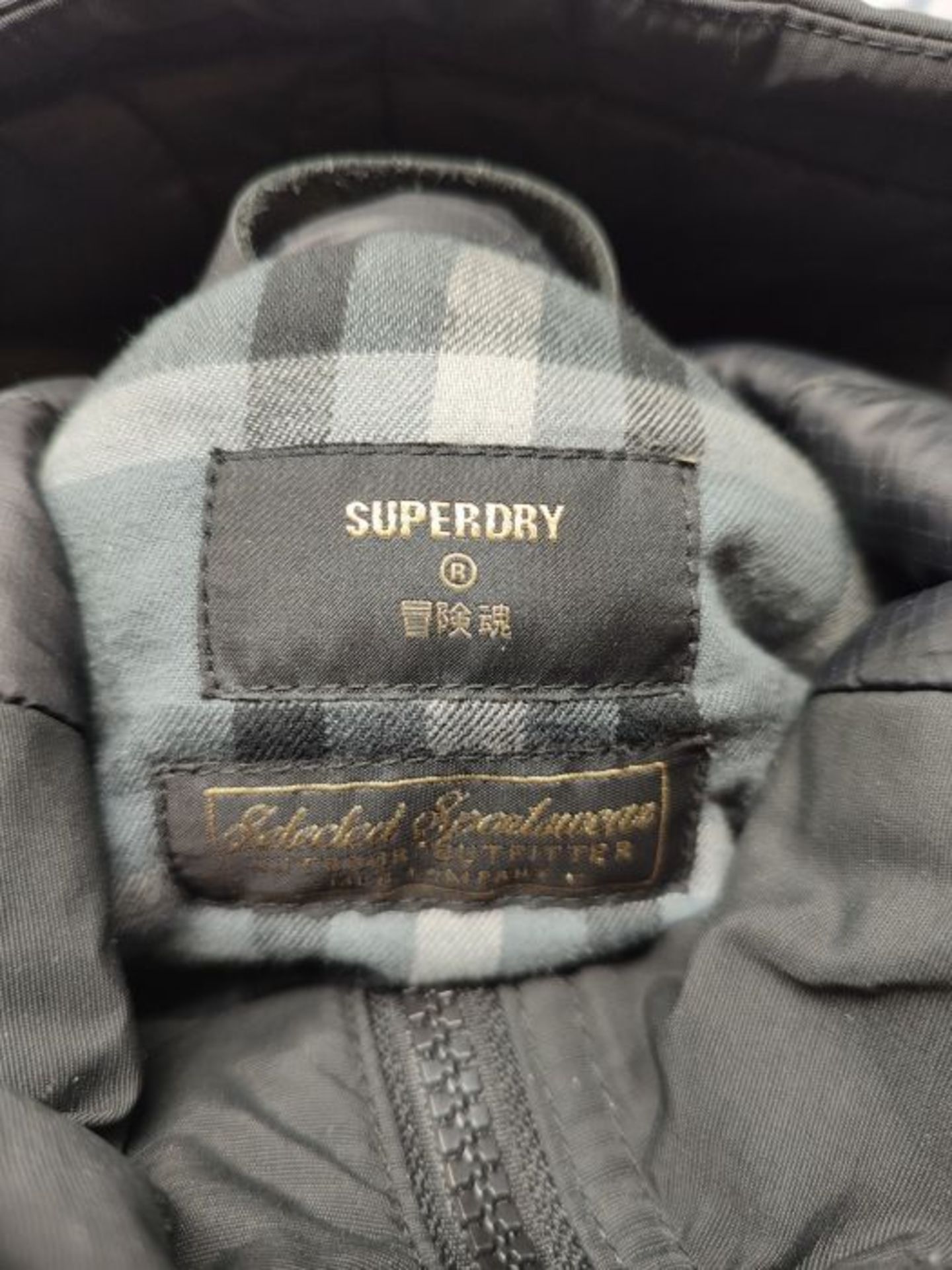 RRP £55.00 Superdry Mountain Padded Parka Parka Uomo, Nero, Small - Image 3 of 3