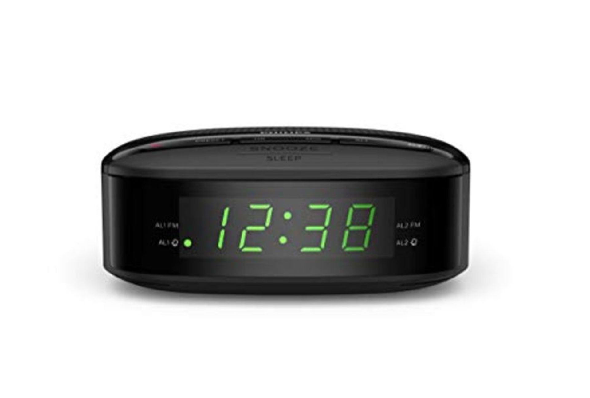 Philips Audio Philips Clock R3205/12 (Double Alarm, Sleep Timer, Compact Design, FM Di