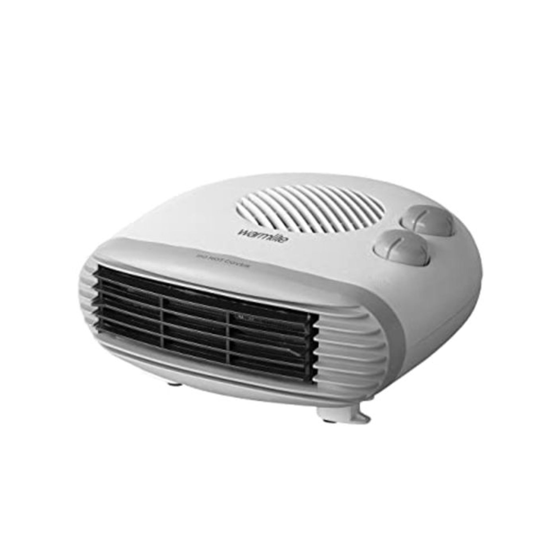 Warmlite WL44004 2000W Portable Flat Fan Heater with 2 Heat Settings and Overheat Prot