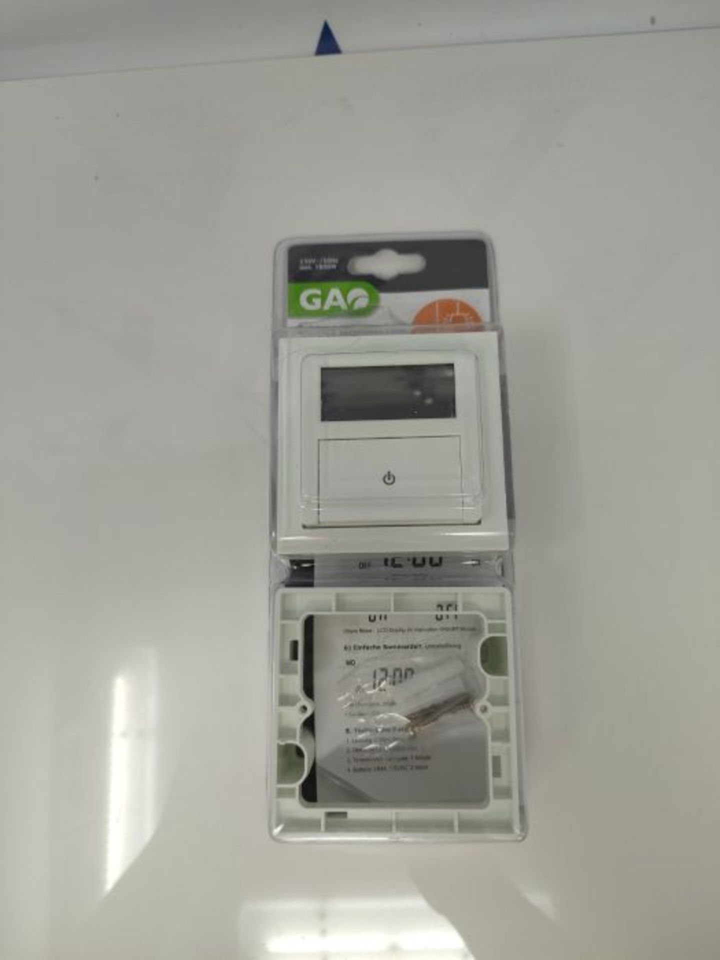 GAO EFP700ET Digital Flush-Mounted Timer Switch, 8 x 5. 5 x 8 cm - Image 2 of 2