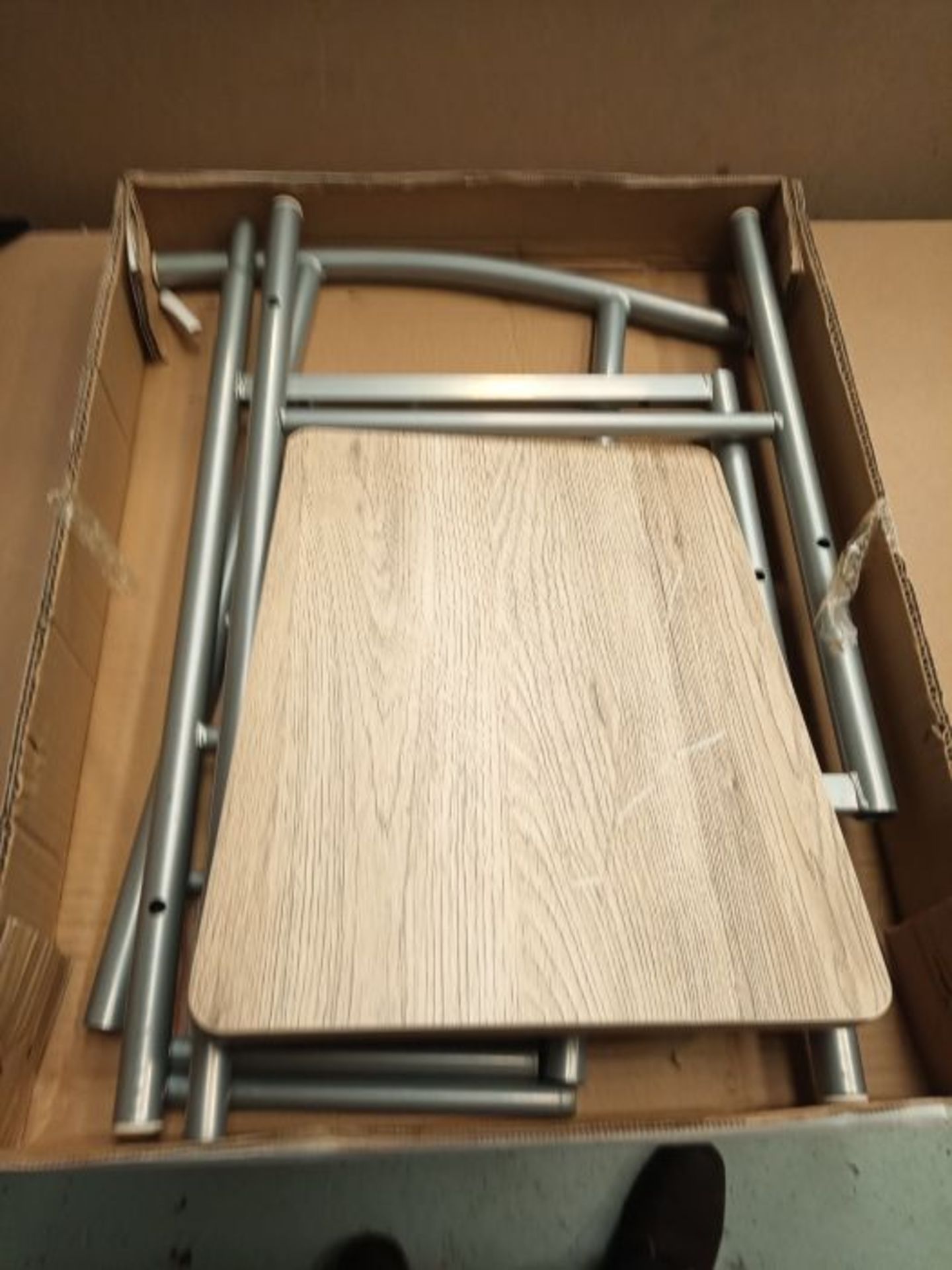HAKU Furniture Men's Valet, Steel, Alu-San Remo Oak, 46x46x109 cm - Image 2 of 2