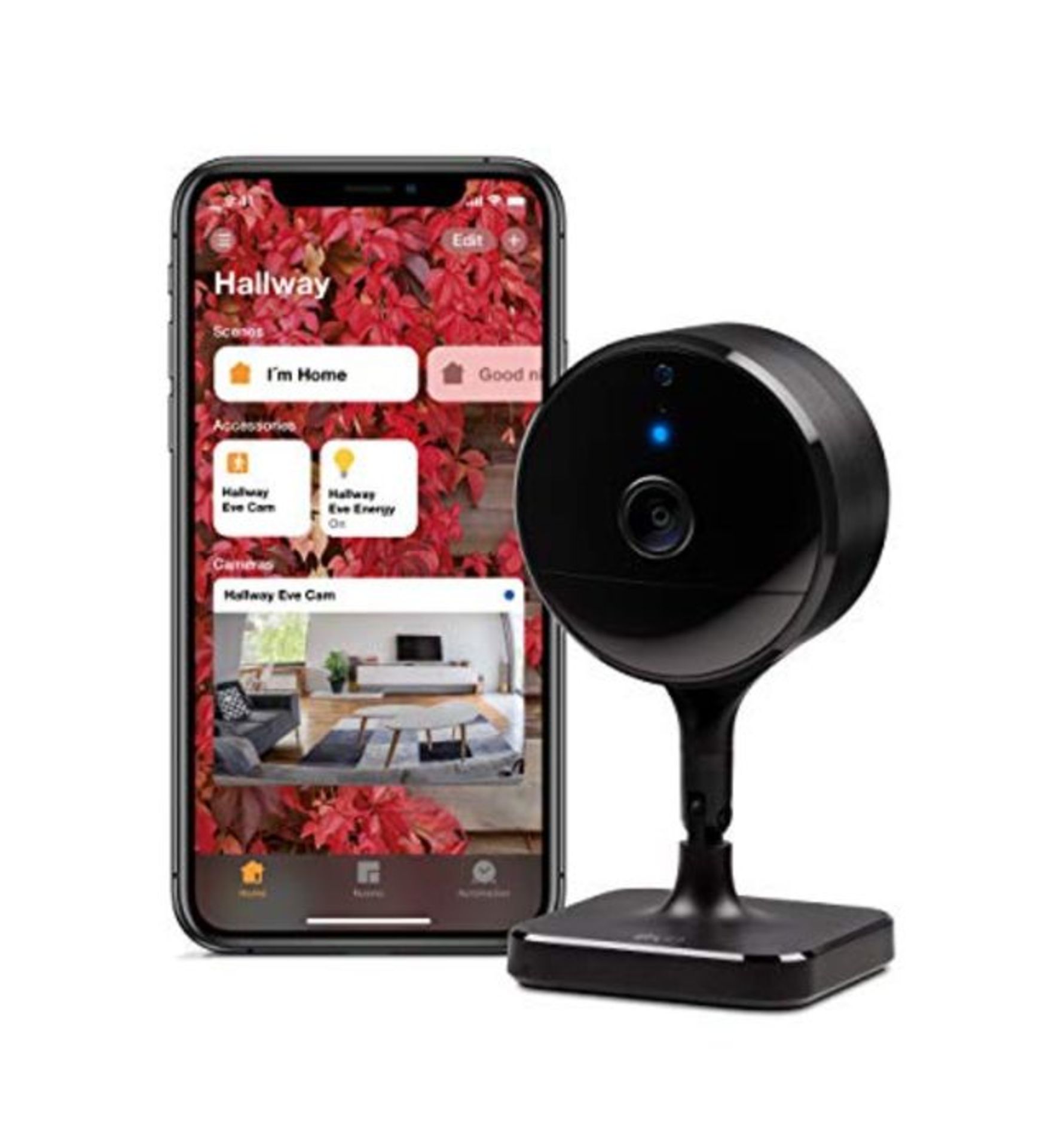 RRP £129.00 Eve Cam â¬  Secure Indoor Camera, 100% privacy, HomeKit Secure Video, iPhone/iPad