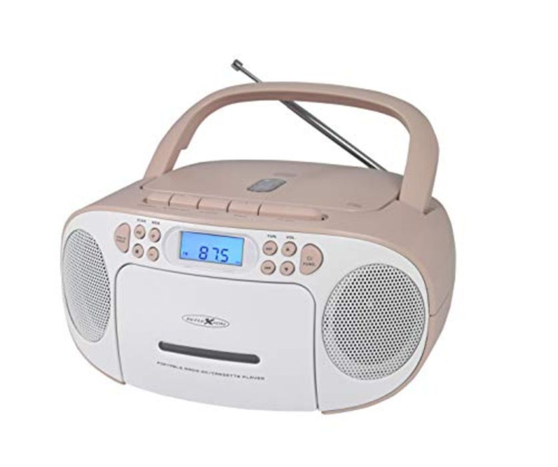 Reflexion CD Player with Cassette and Radio for Mains and Battery Operated (PLL FM Rad