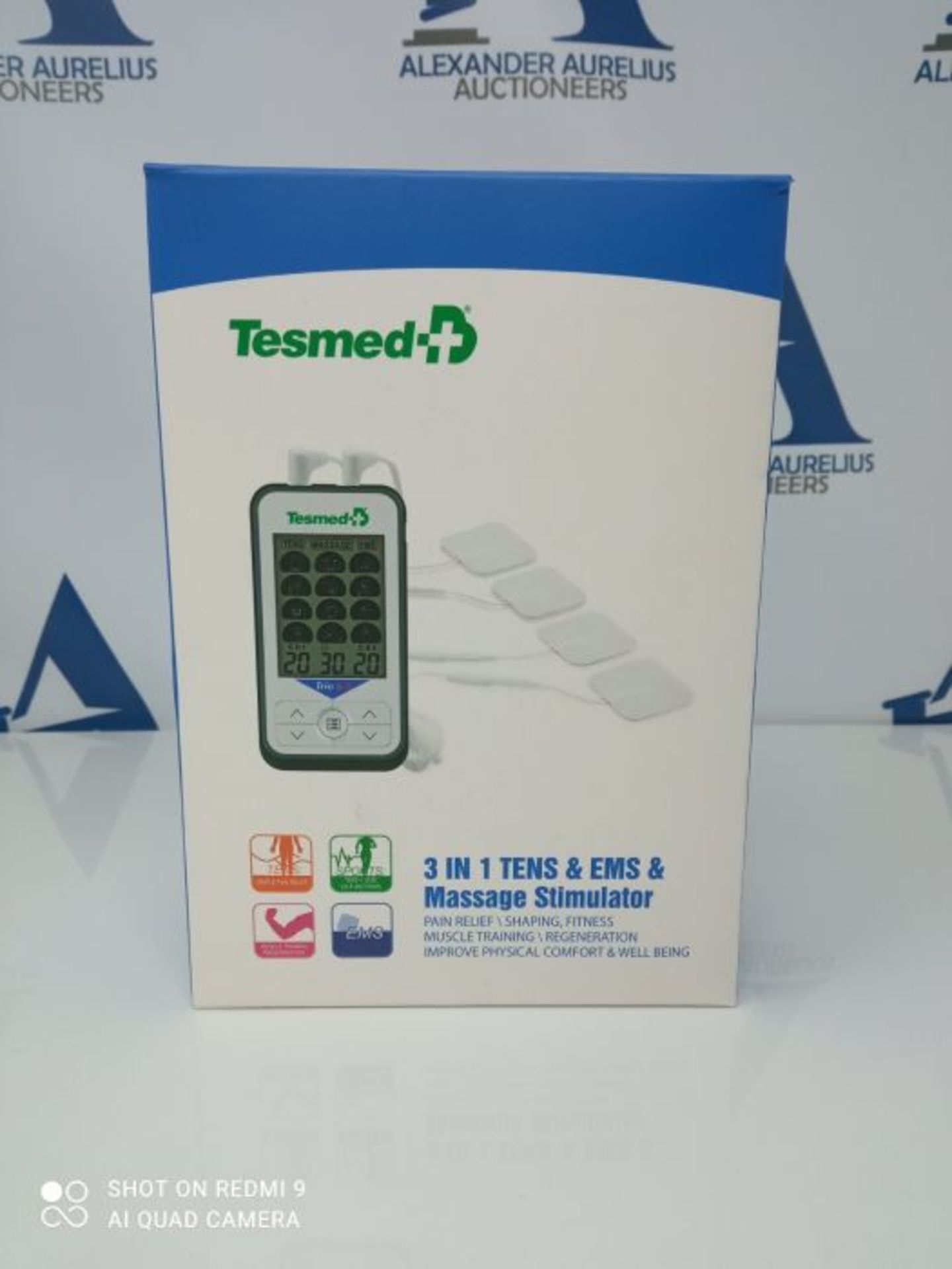 TESMED Trio 6.5 elettrostimolatore con Batteria Ricaricabile, Muscolare, TENS e Massag - Image 2 of 3