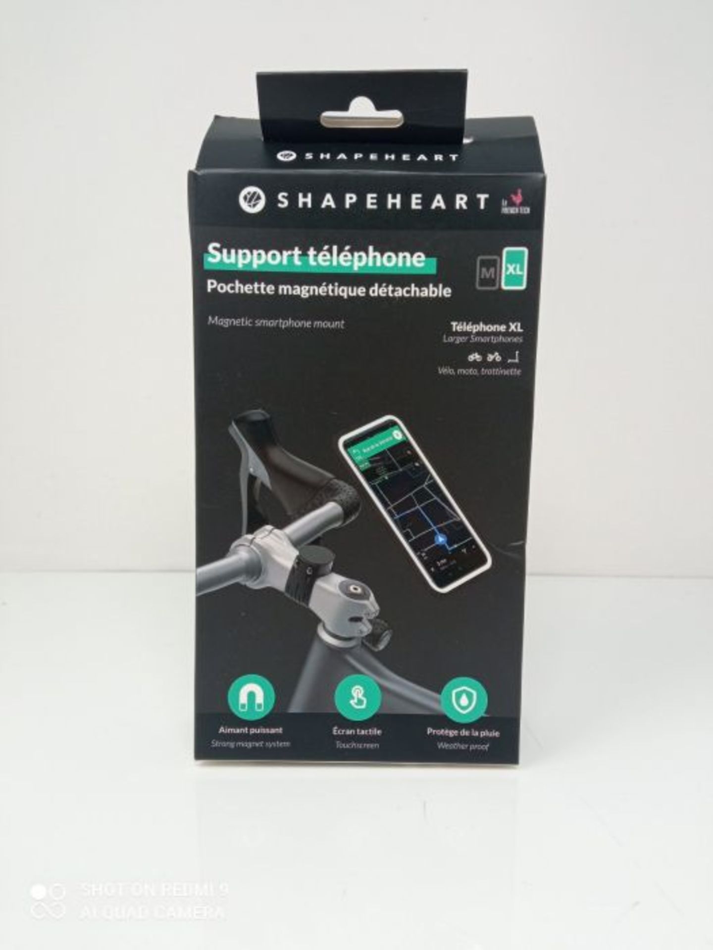 Shapeheart - Magnetic Bike Mount, Phone Holder size XL for Phone up to 16.8 cm, 361574 - Image 2 of 3