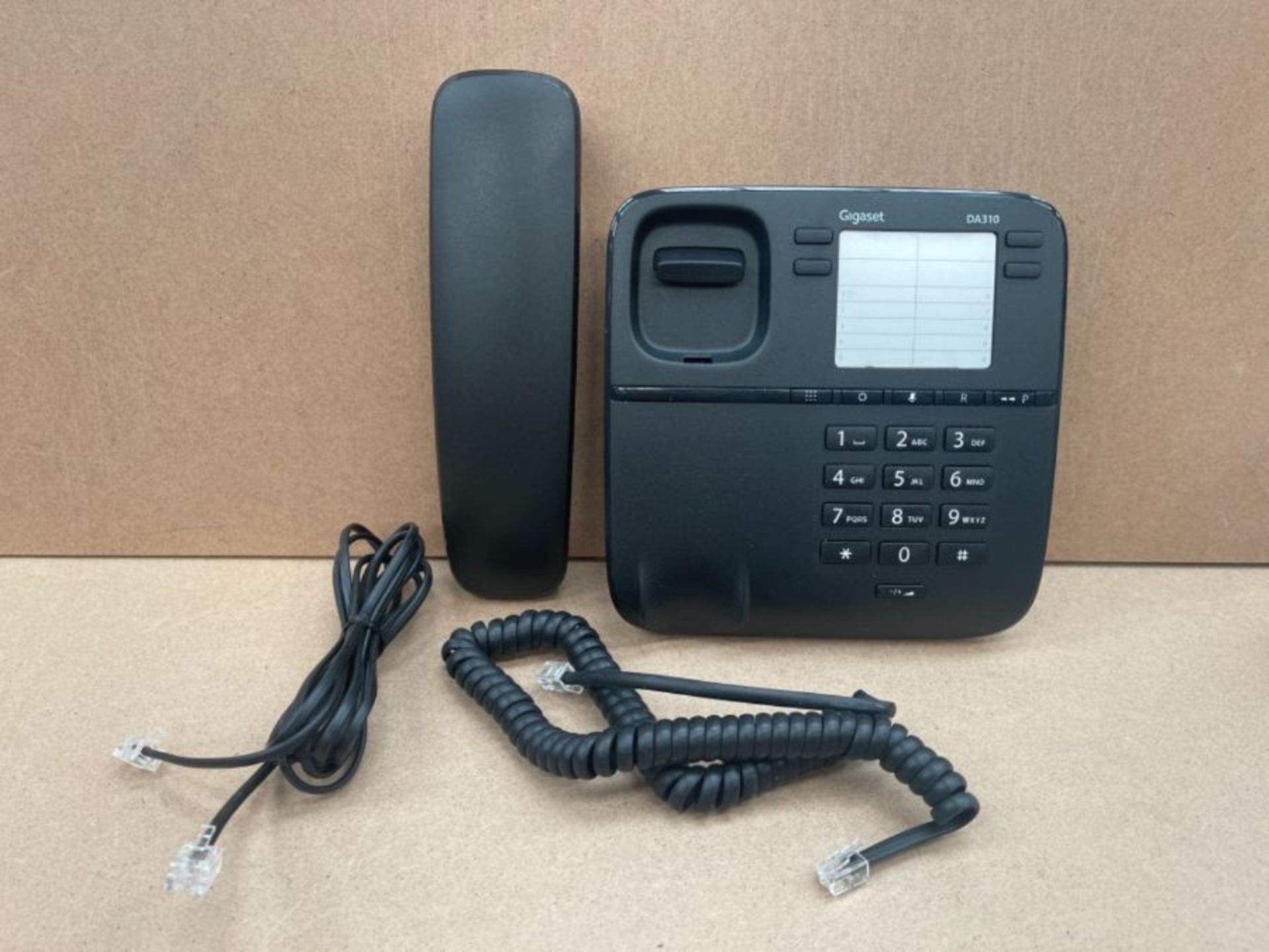 Siemens Gigaset pho. da310 black desk telephone wire to wire - Image 3 of 3