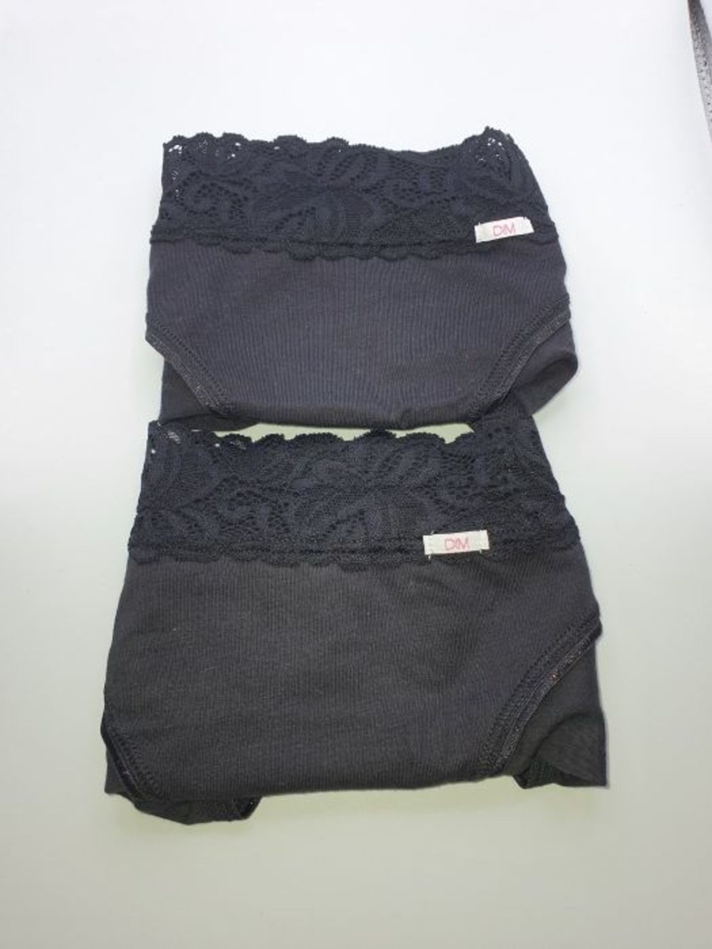 DIM Women's Culotte Coton Feminine Midi X4 (2x2) Knickers, Black (Noir/Noir/Noir/Noir - Image 2 of 3