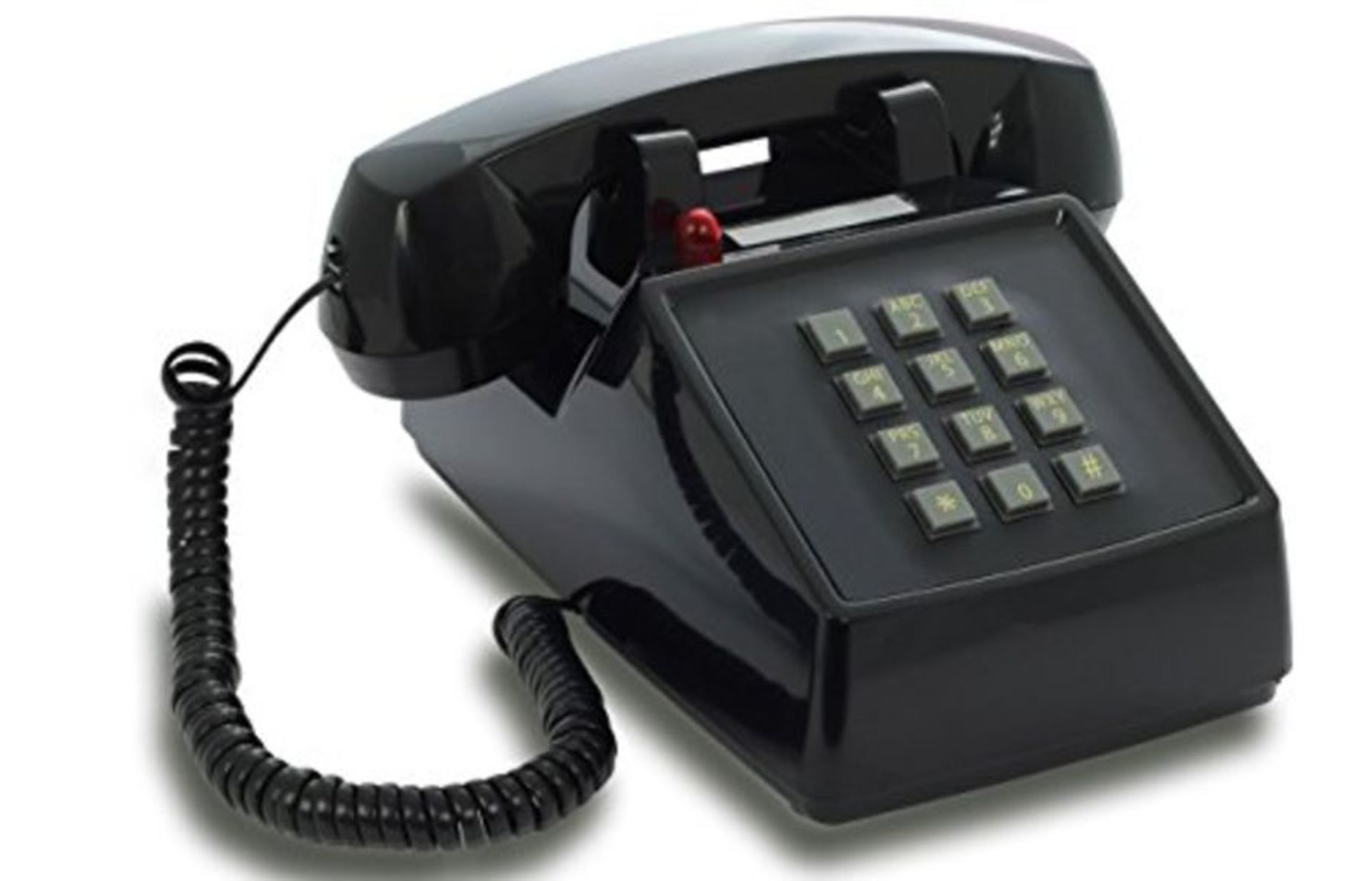 OPIS PushMeFon cable: 1970s inspired fixed-line push-button retro telephone with class