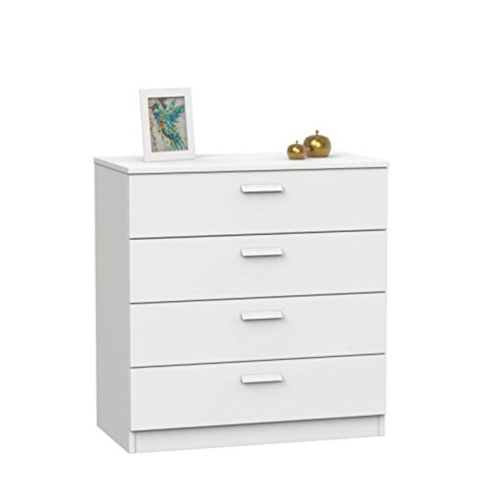 RRP £82.00 MUEBLES PITARCH Comfortable, Particle chipboard and high density melanin, White, 78 x