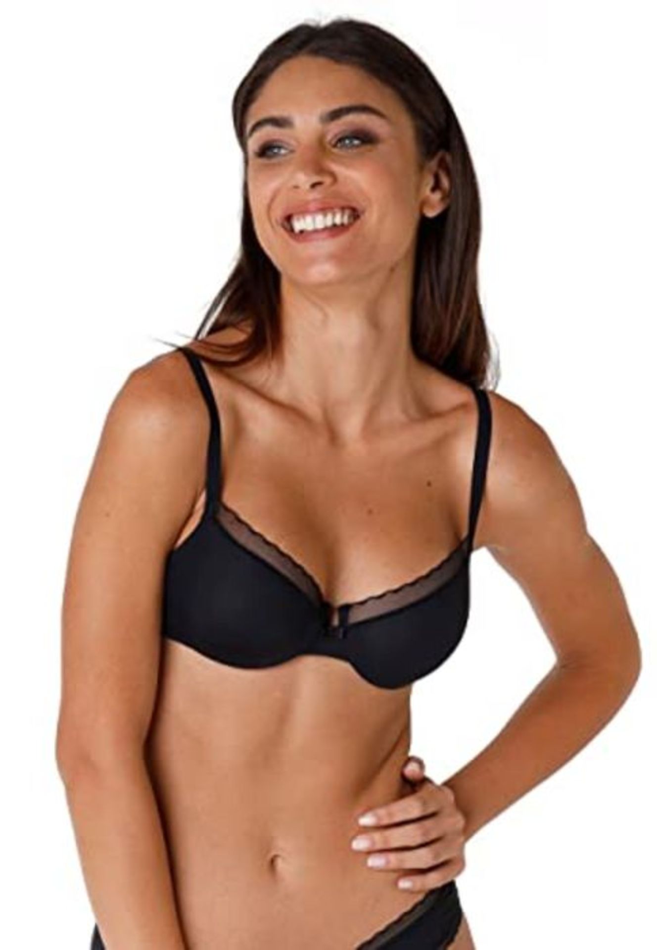 Lovable Donna My Daily Comfort Bra, Black (004-NERO), 4-B / 36 B