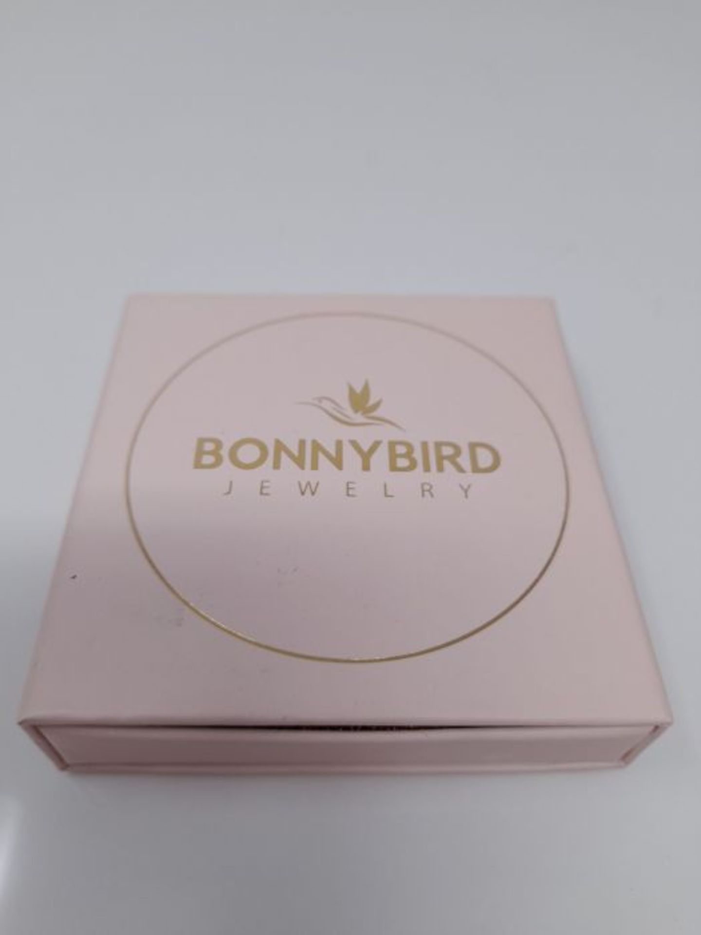 BONNYBIRD® Ketten Set Rosegold Kette mit Plättchen Layering Kette Damen Edelstahl, A - Image 2 of 3