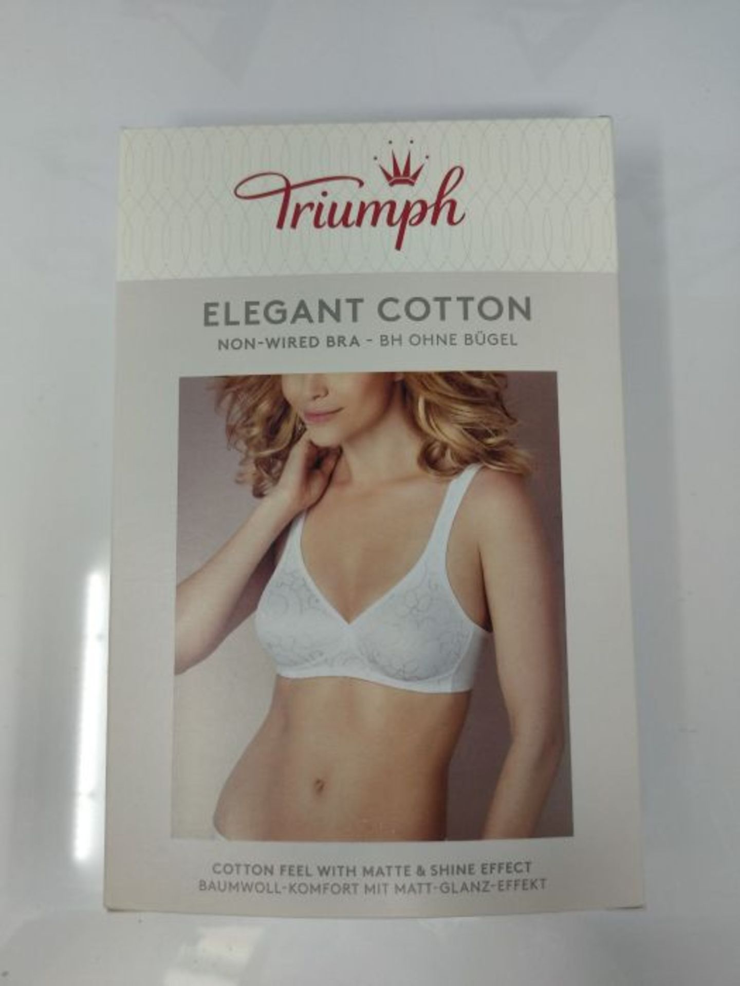 Triumph Women's Elegant Cotton N Everyday Bra, White, 42B - Image 2 of 3