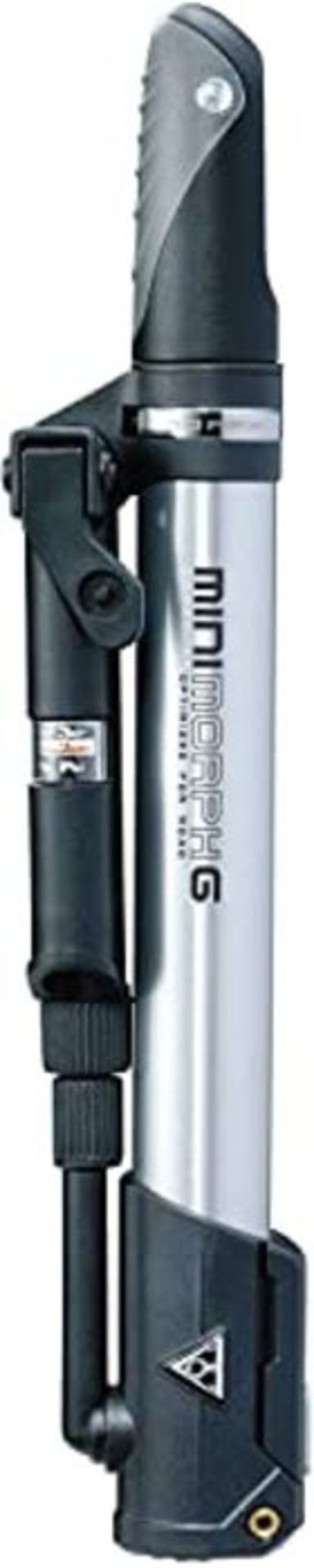 Topeak Mini Morph Floor Pump with gauge, Silver