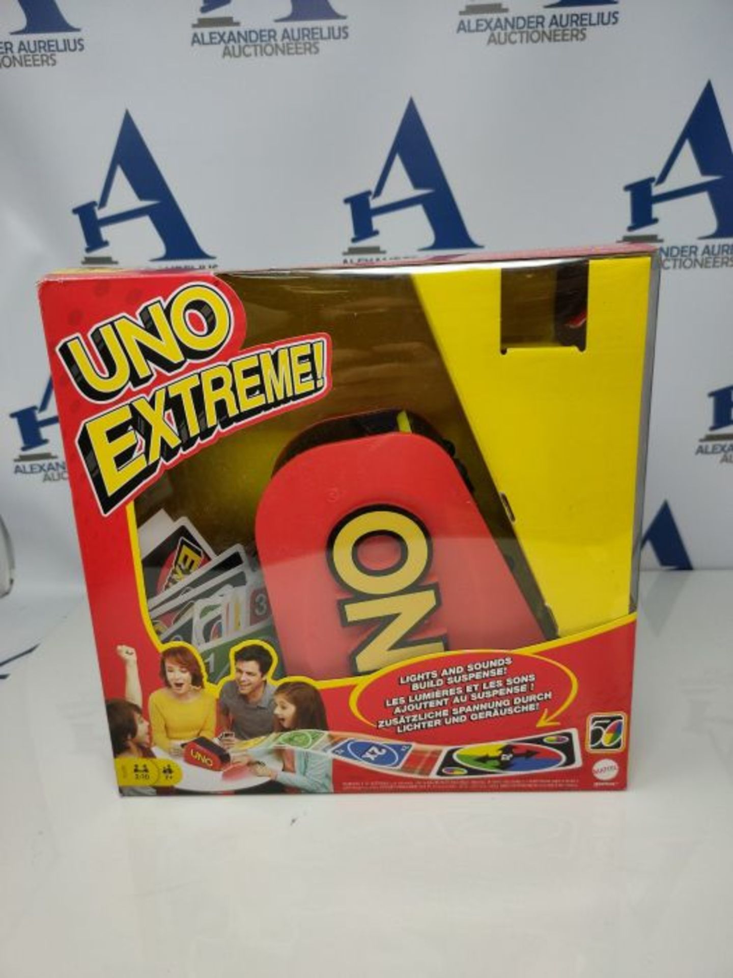 Mattel Games GXY75 - UNO Extreme! Kartenspiel mit Zufallsschleuder für 2 bis 10 Spie - Image 2 of 3
