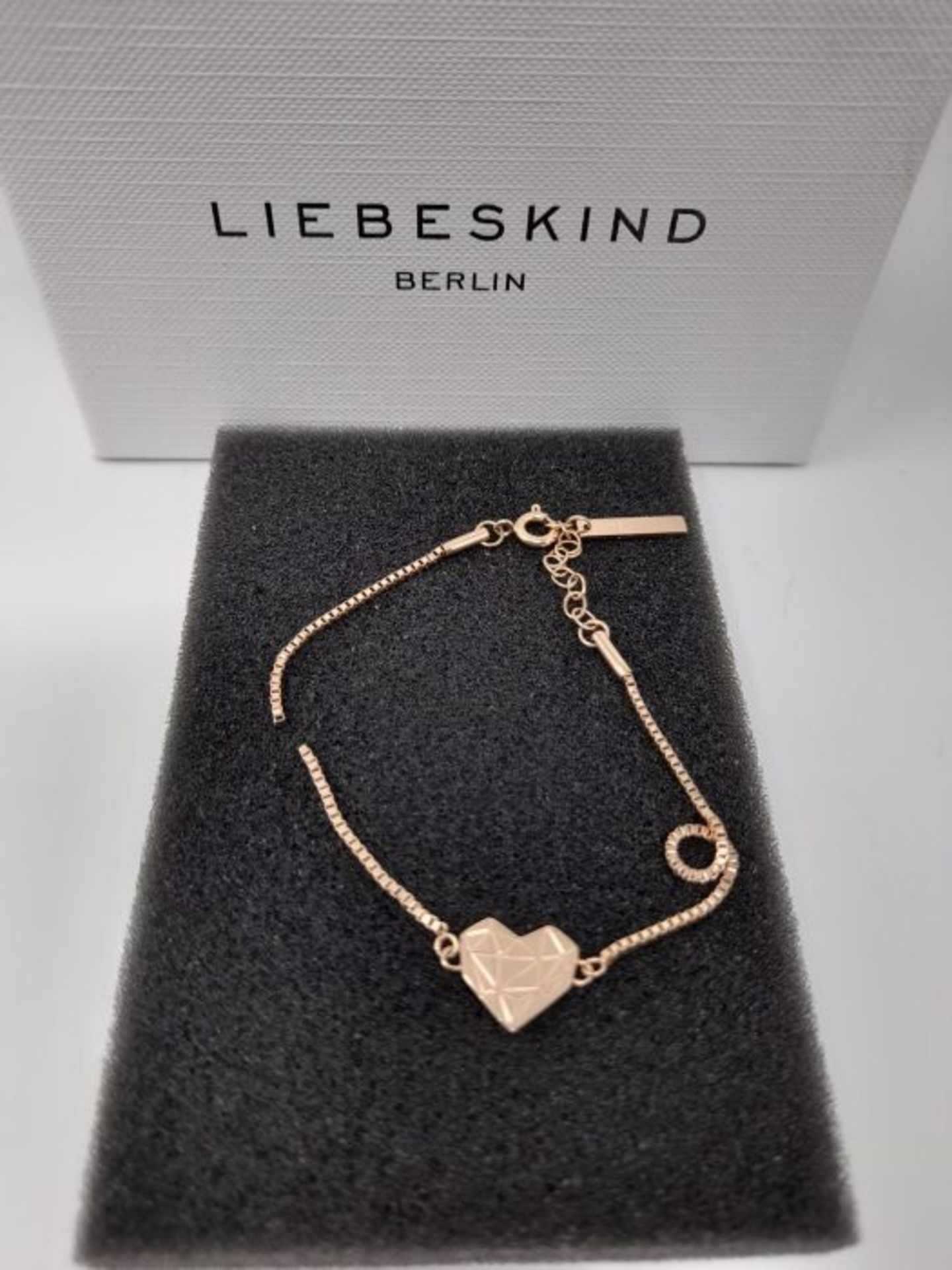 [CRACKED] Liebeskind Berlin Damen Armband Herz Edelstahl Silber 20 cm (roségold) - Image 3 of 3