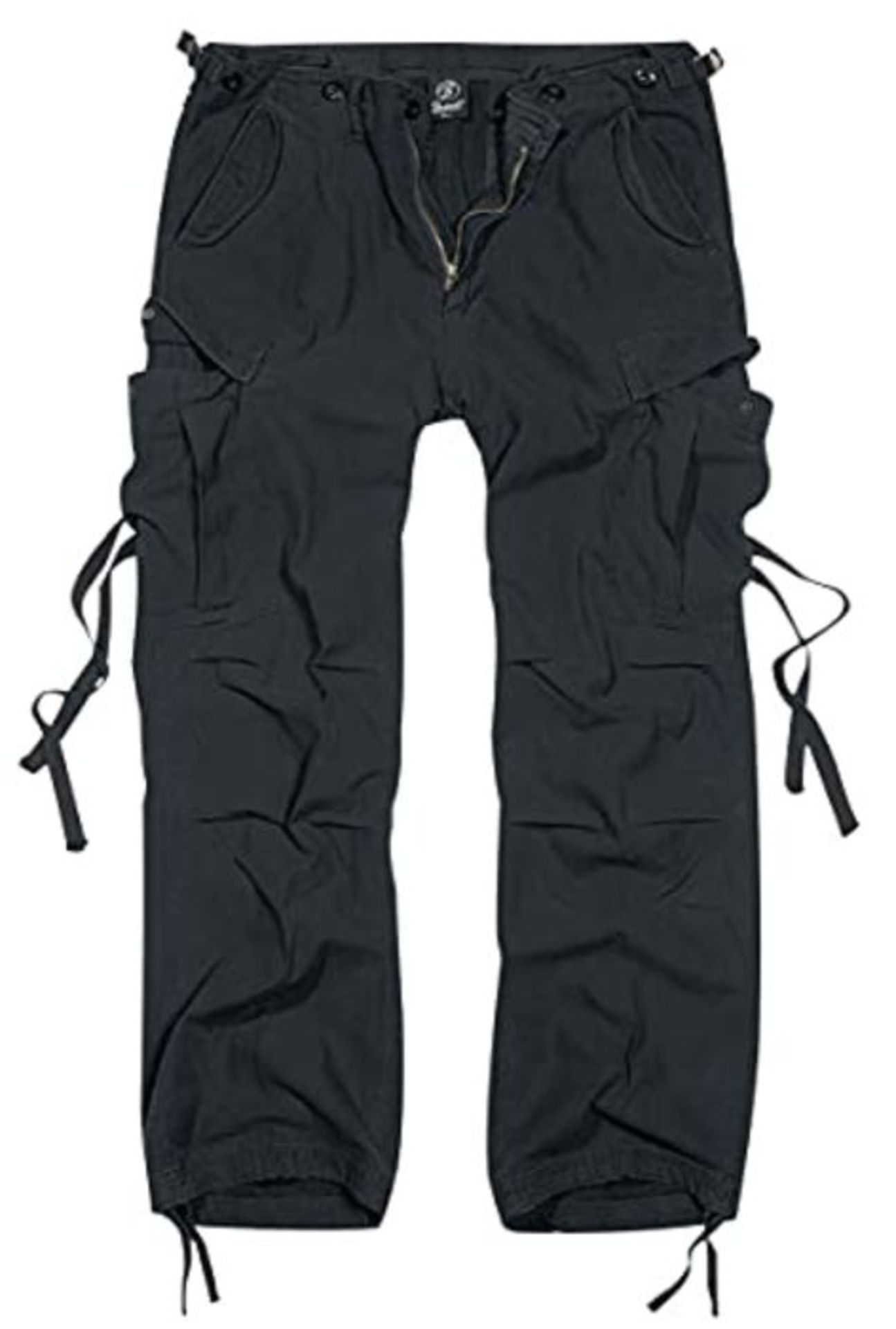 Brandit M65 Vintage Men's Cargo Trousers - Black, M