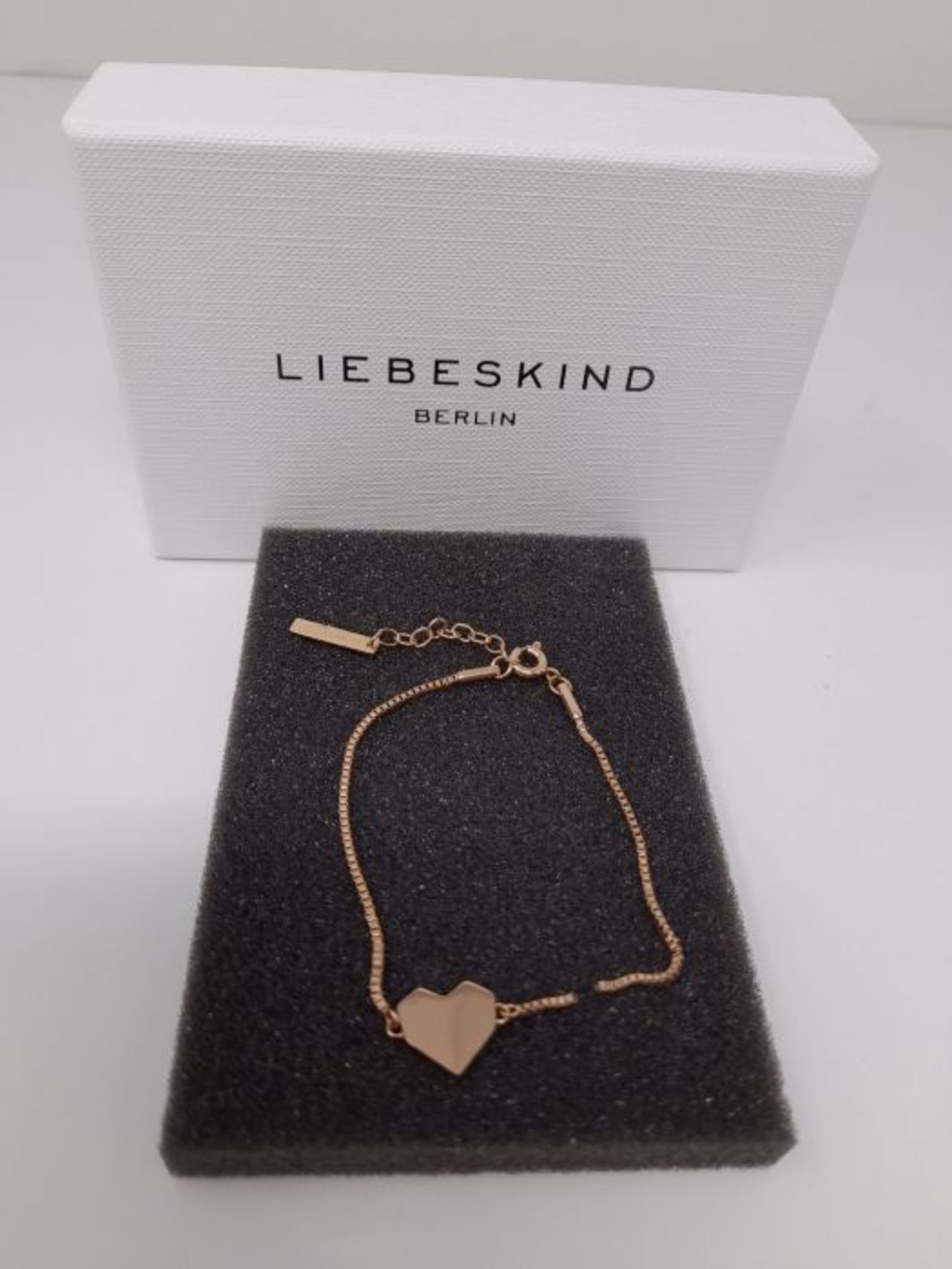 [CRACKED] Liebeskind Berlin Damen Armband Herz Edelstahl Silber 20 cm (roségold) - Image 3 of 3