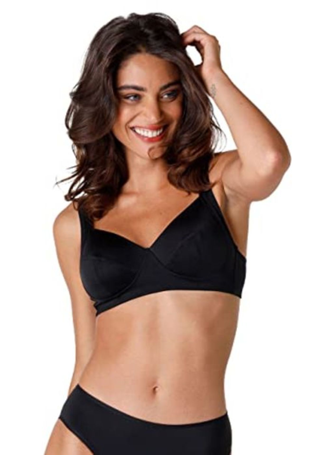 Lovable Women's Reggiseno Senza Ferretto Shaping. Alto sostegno. Bra, Black (004-NERO)